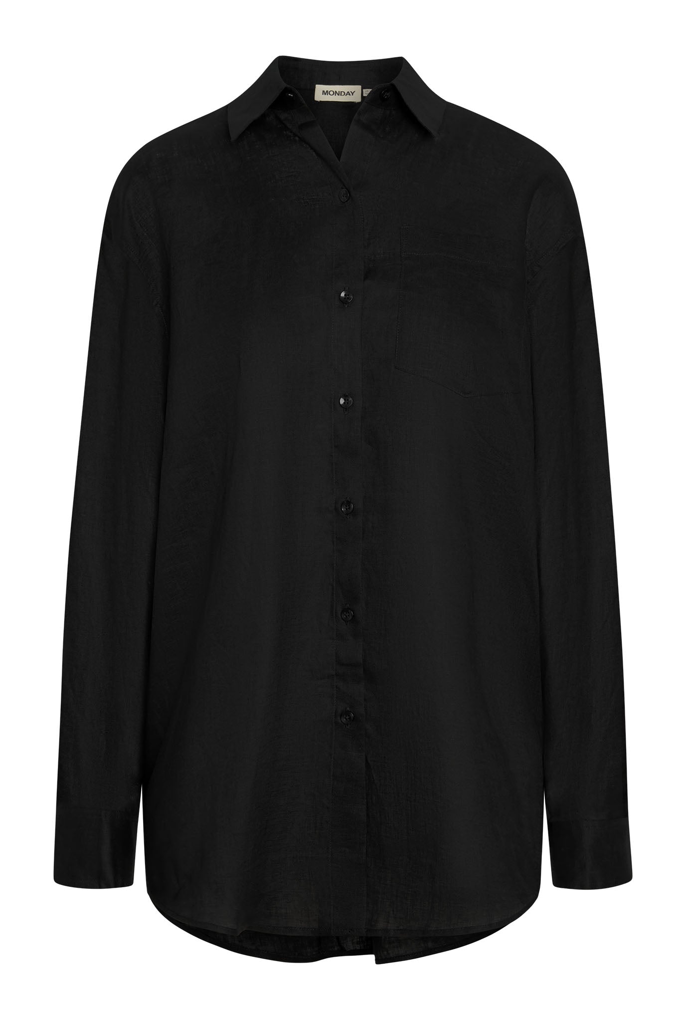 La Jolla Linen Shirt - Black Linen