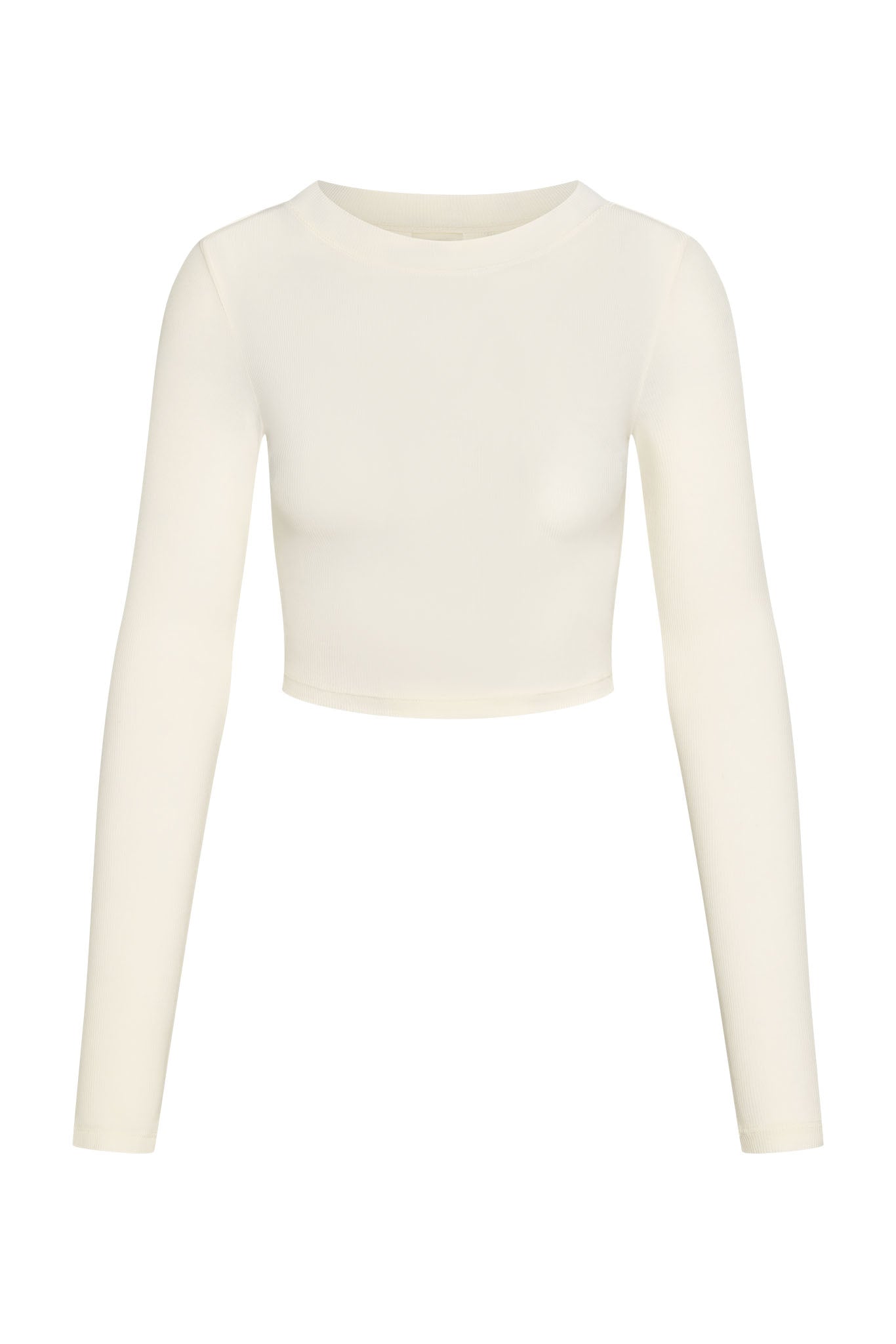 Hayworth Long Sleeve Ivory Lightweight Rib