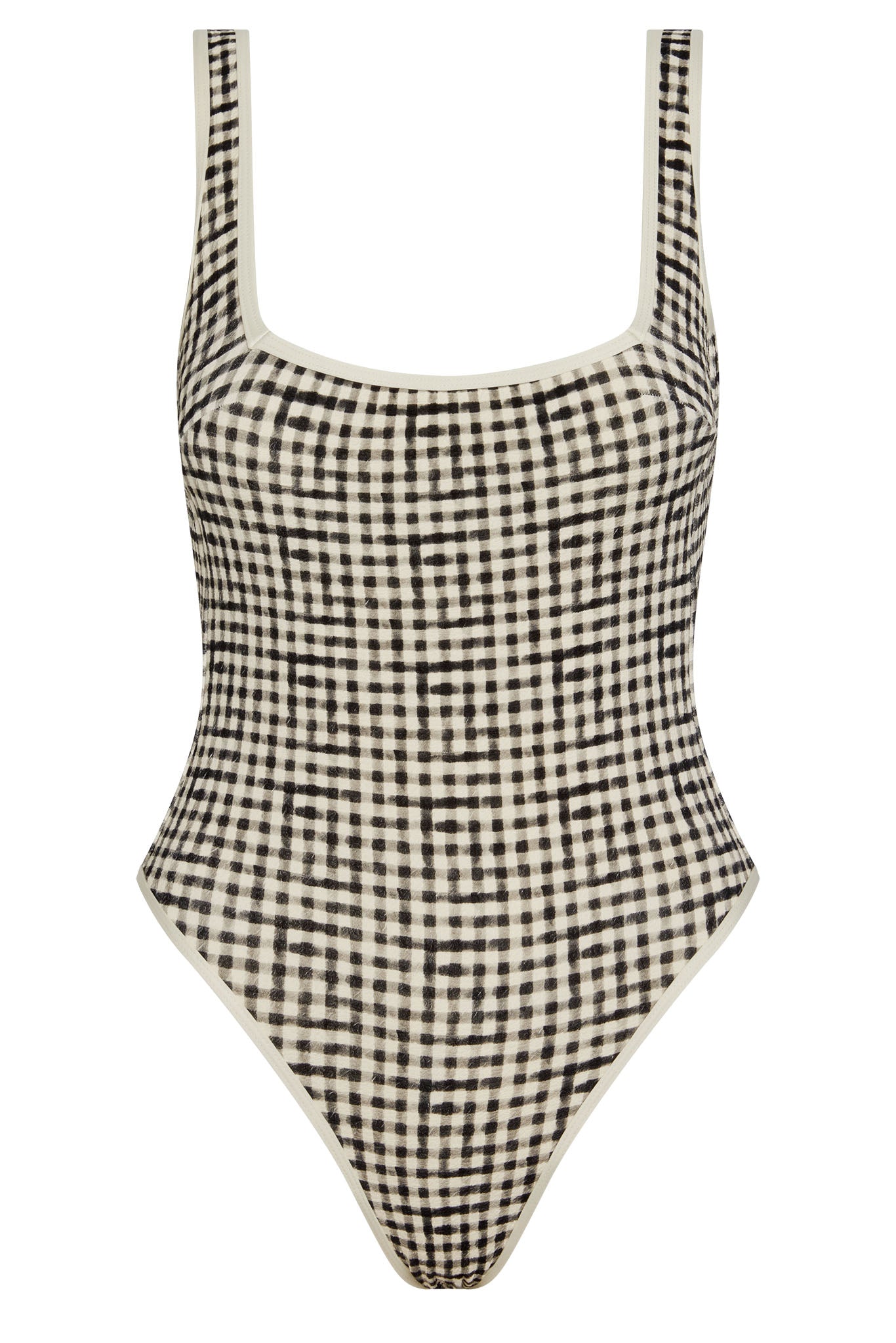Corfu One Piece - Black Gingham