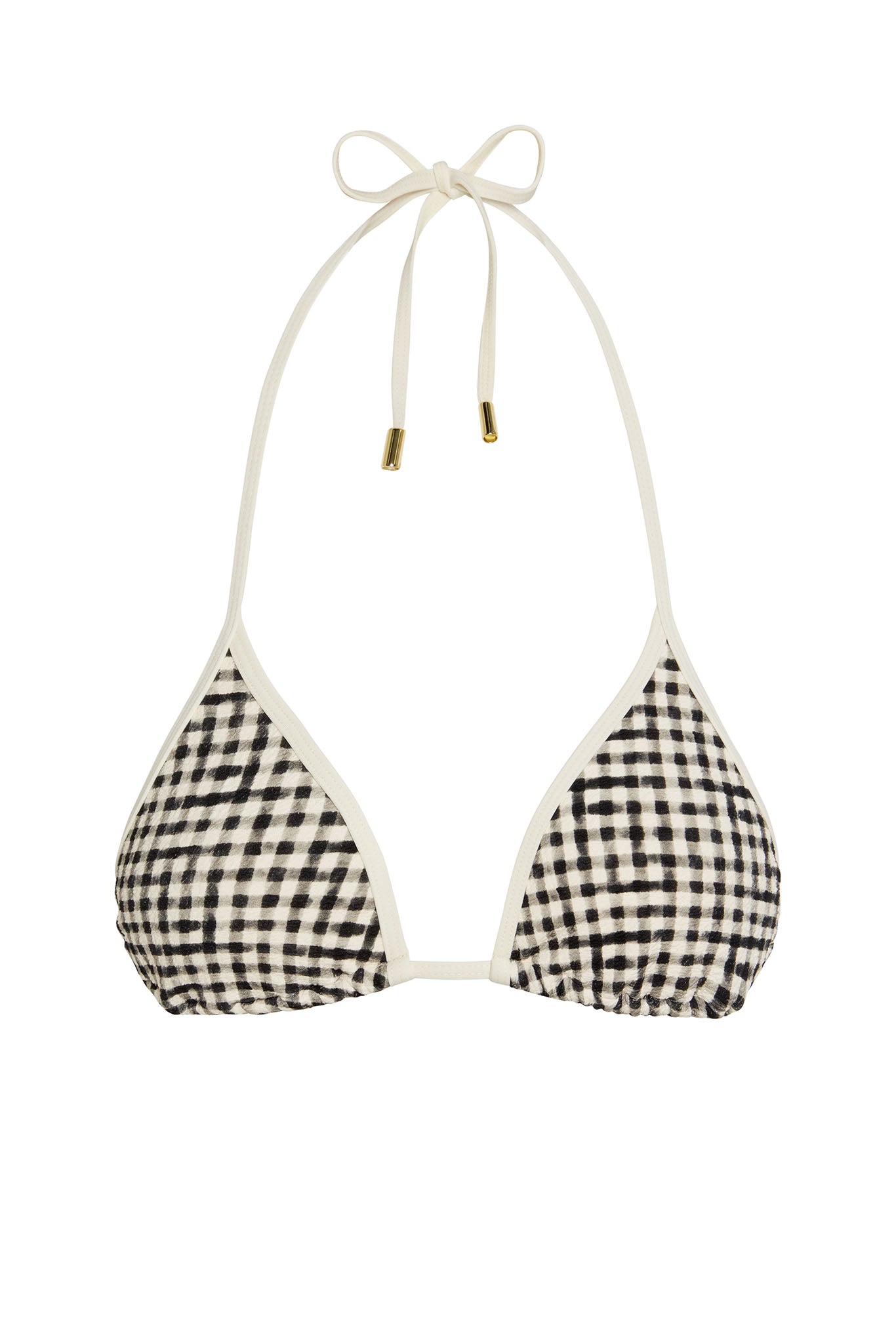 Palma Top Colorblock - Black Gingham