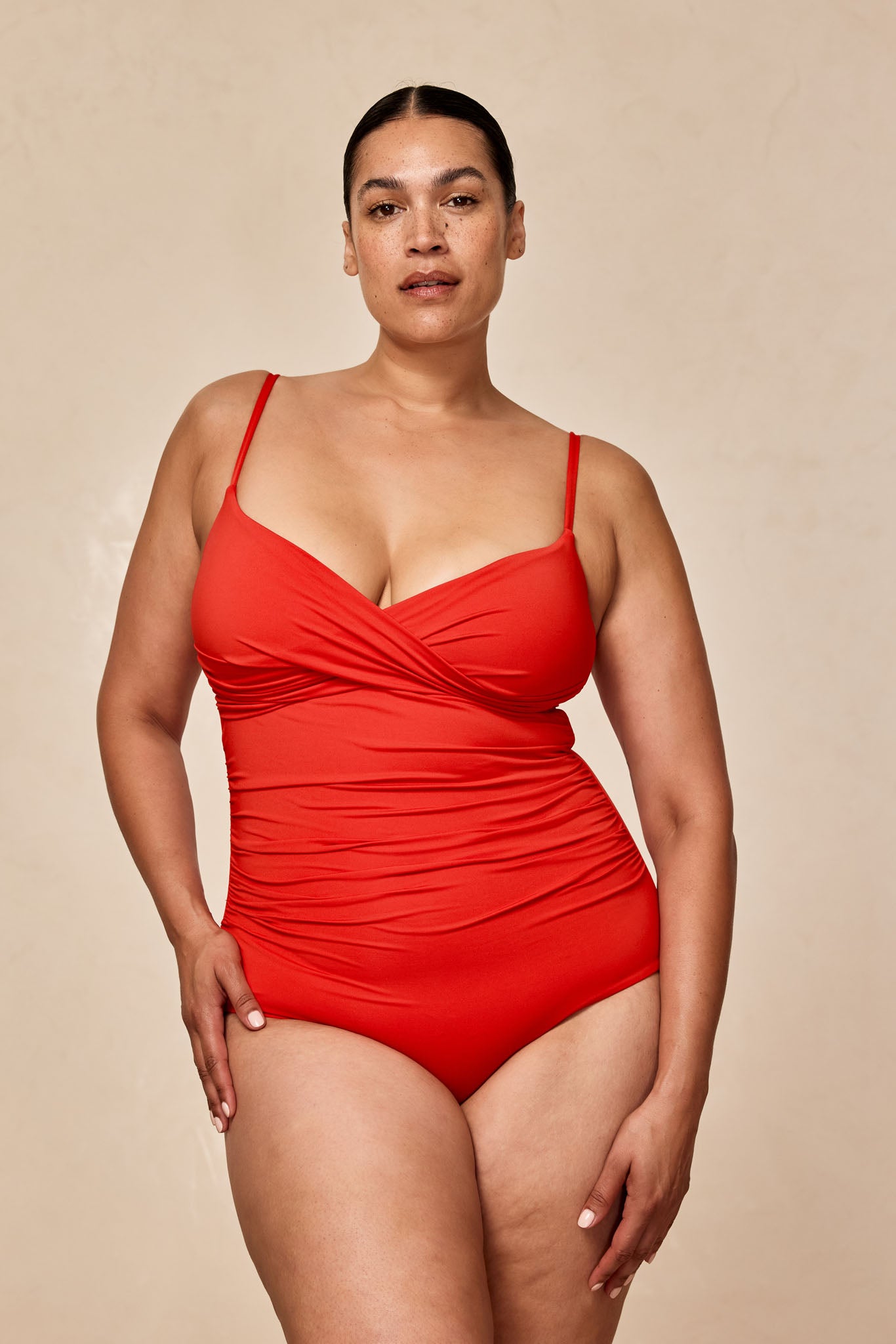 Bordeaux One Piece (Full Coverage) - Chili Pepper - Image 5