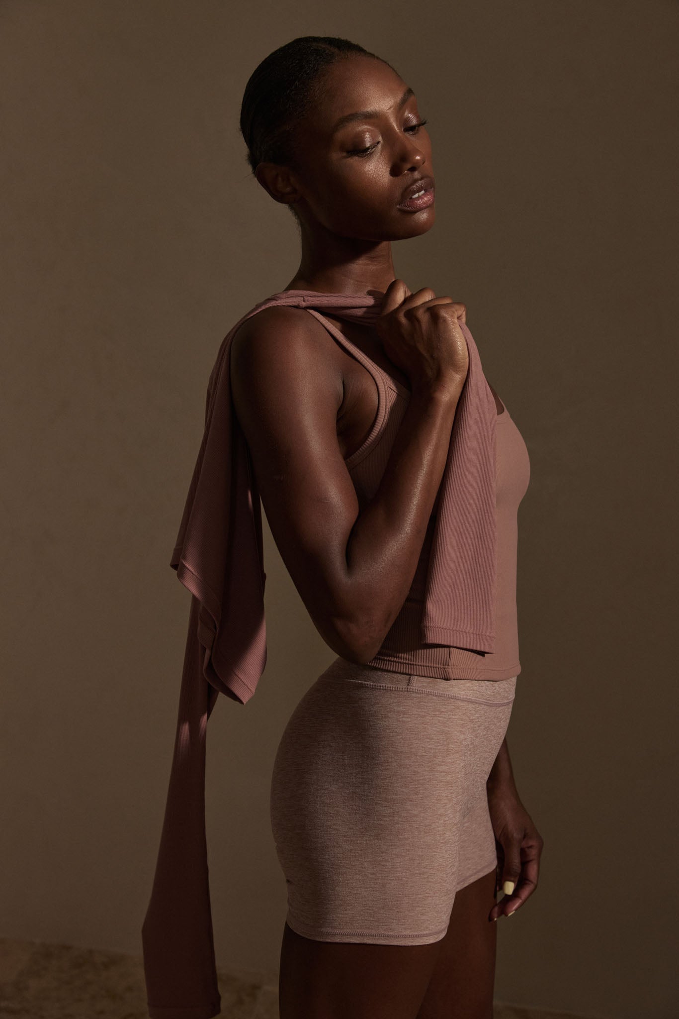 Alternative view of Elysian Short   Heather Mauve