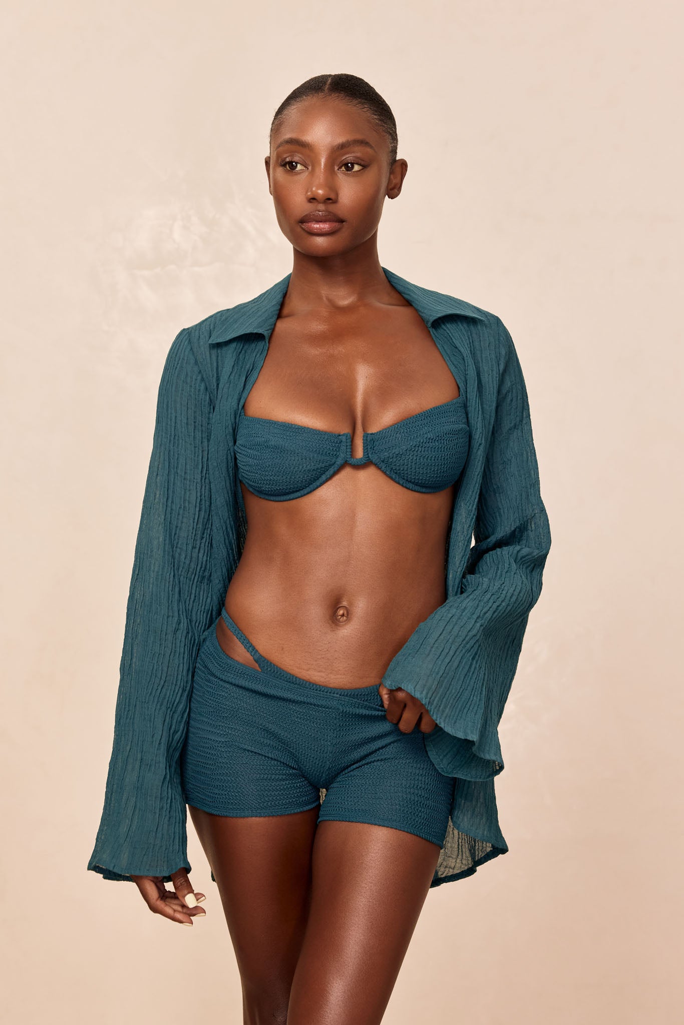 Cali Short - Evergreen Crinkle - Image 5