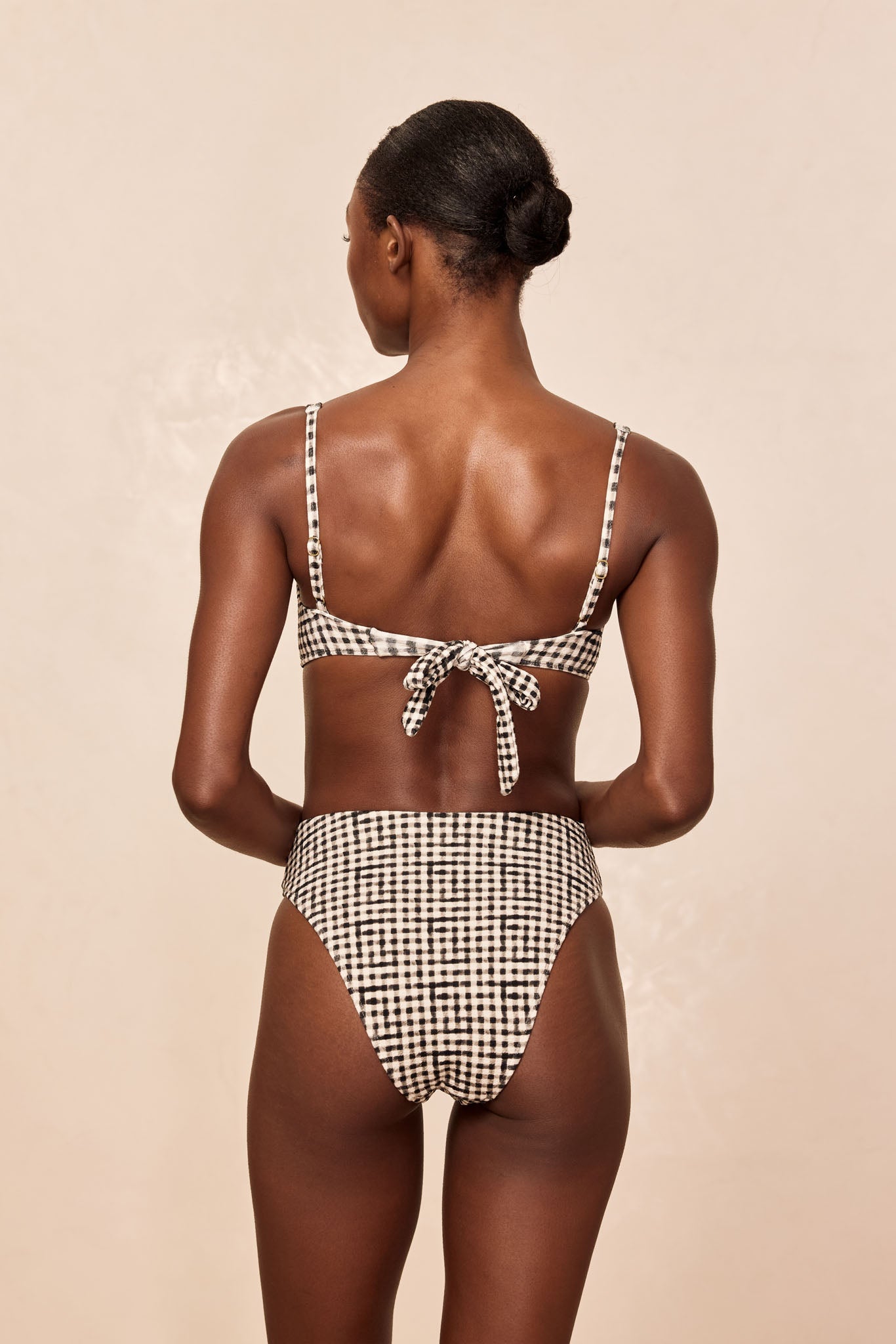 Formentera Bottom - Black Gingham - Image 4