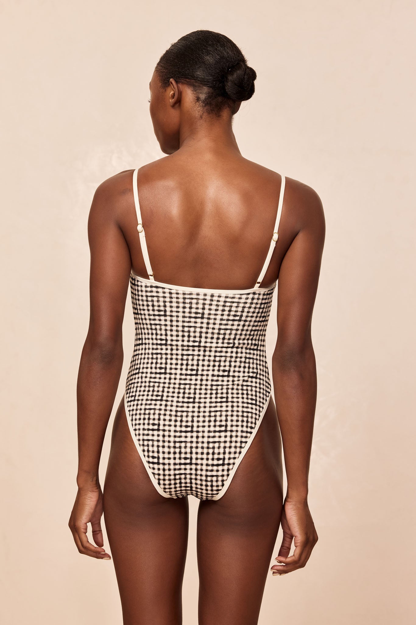 Ravello One Piece - Black Gingham - Image 4