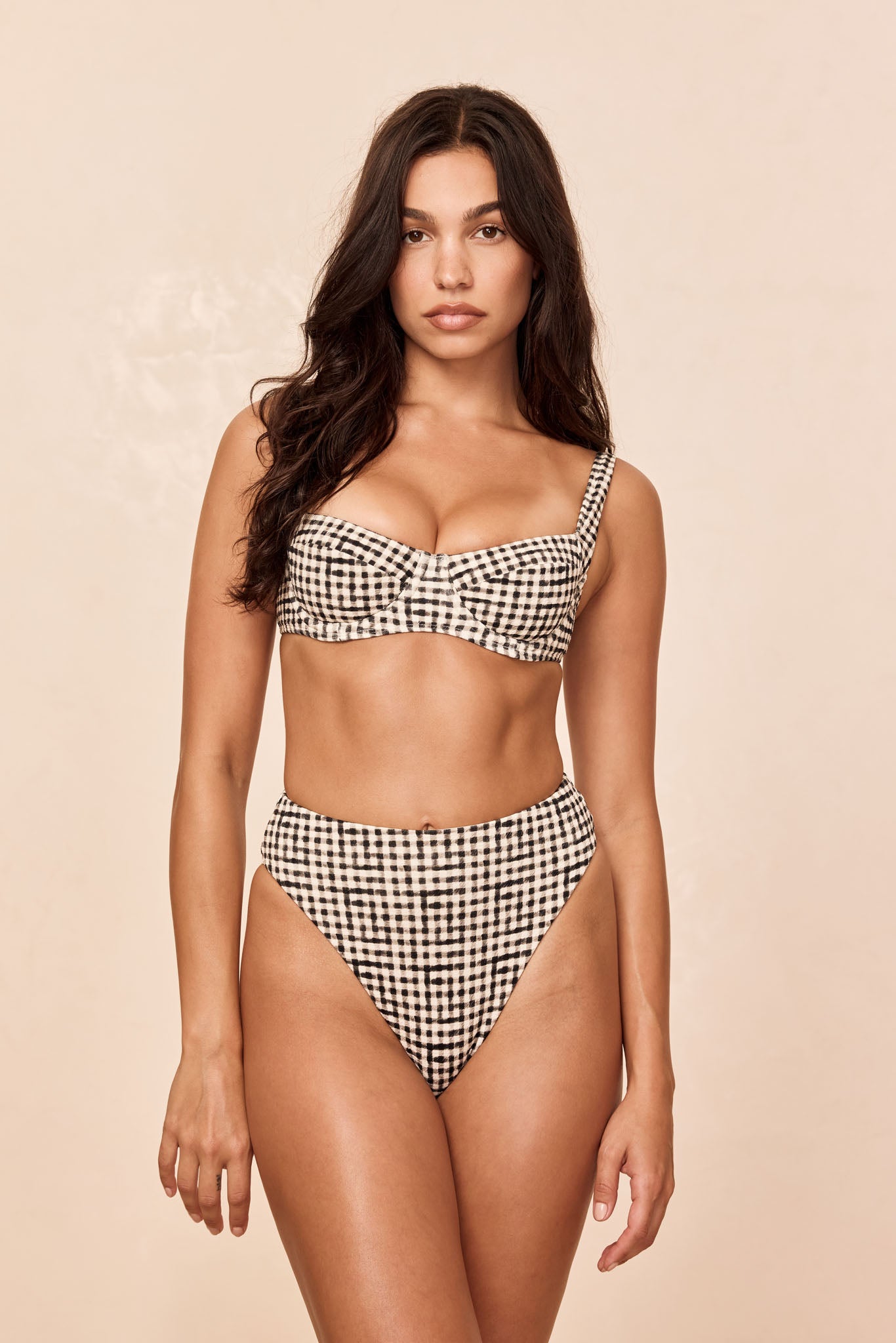 Formentera Bottom - Black Gingham - Image 5