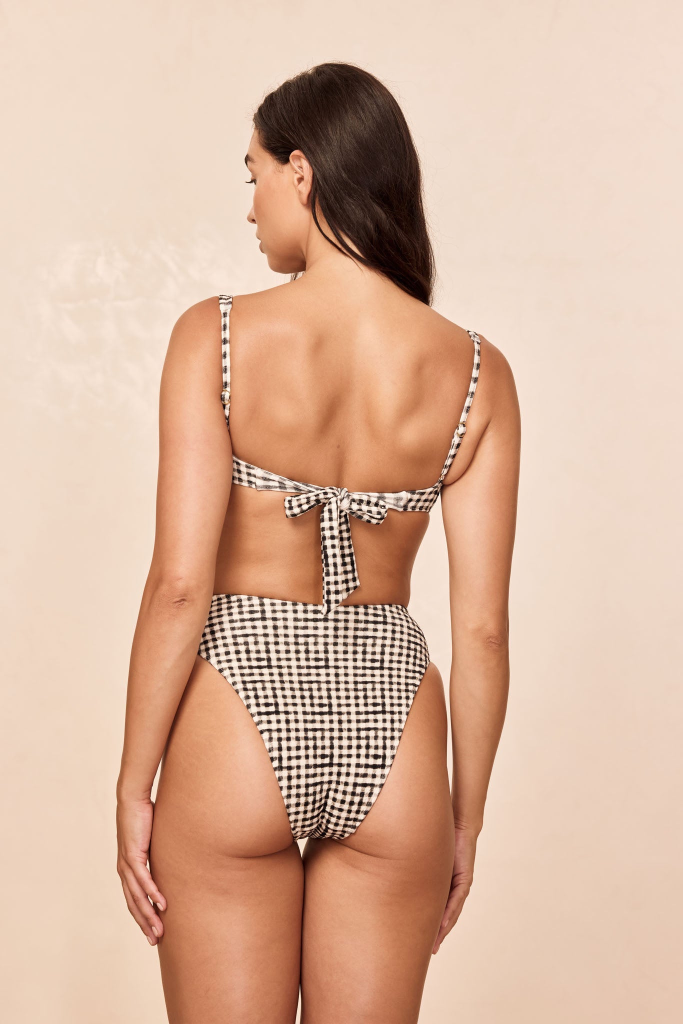 Formentera Bottom - Black Gingham - Image 6