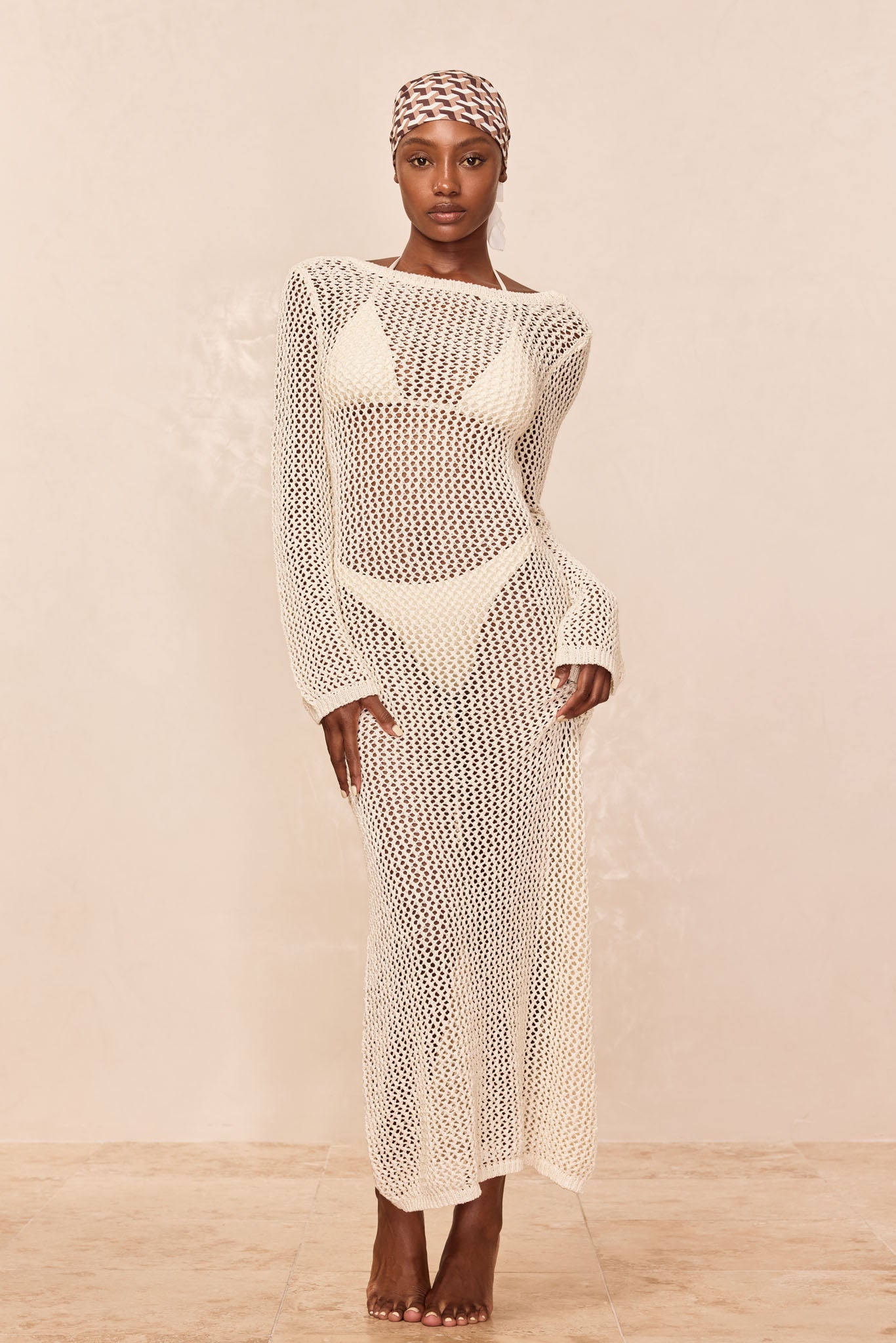 Cozumel Dress - Ivory Petit Crochet - Image 6