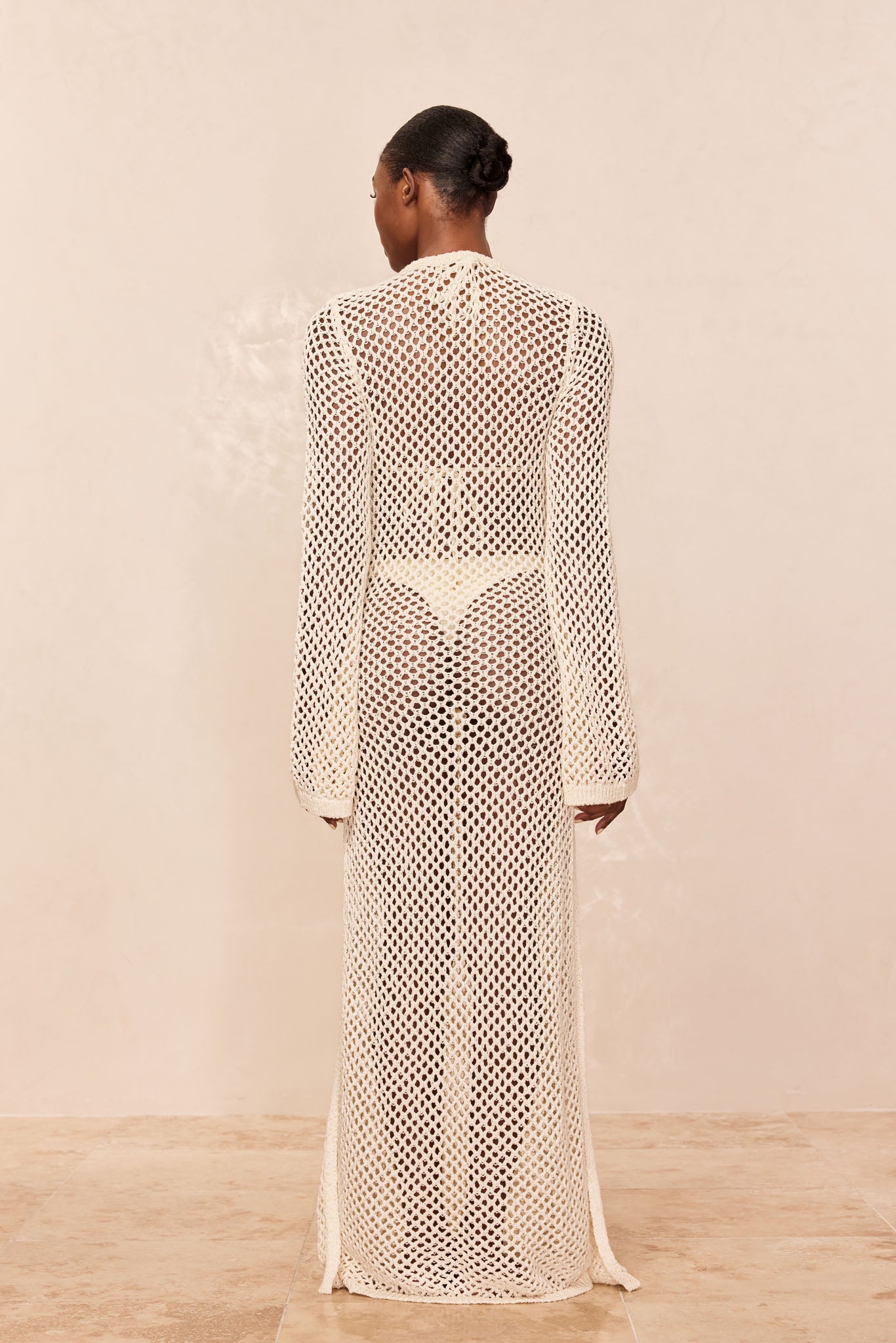 Montego Dress - Ivory Chunky Crochet - Image 5