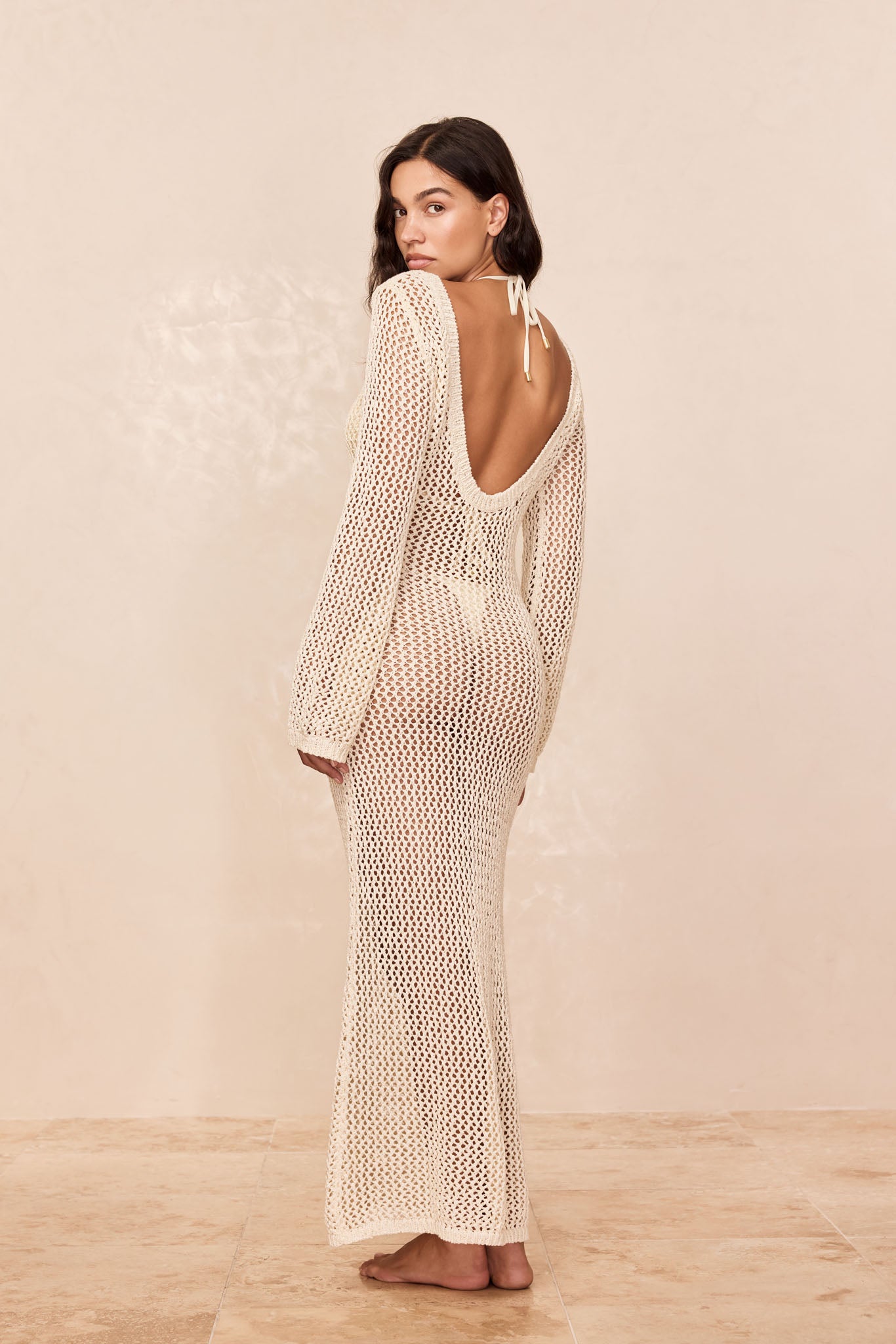 Cozumel Dress - Ivory Petit Crochet - Image 4