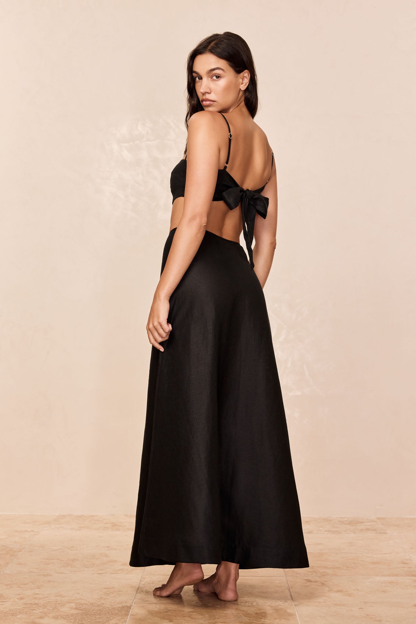 San Diego Skirt - Black Linen - Image 6