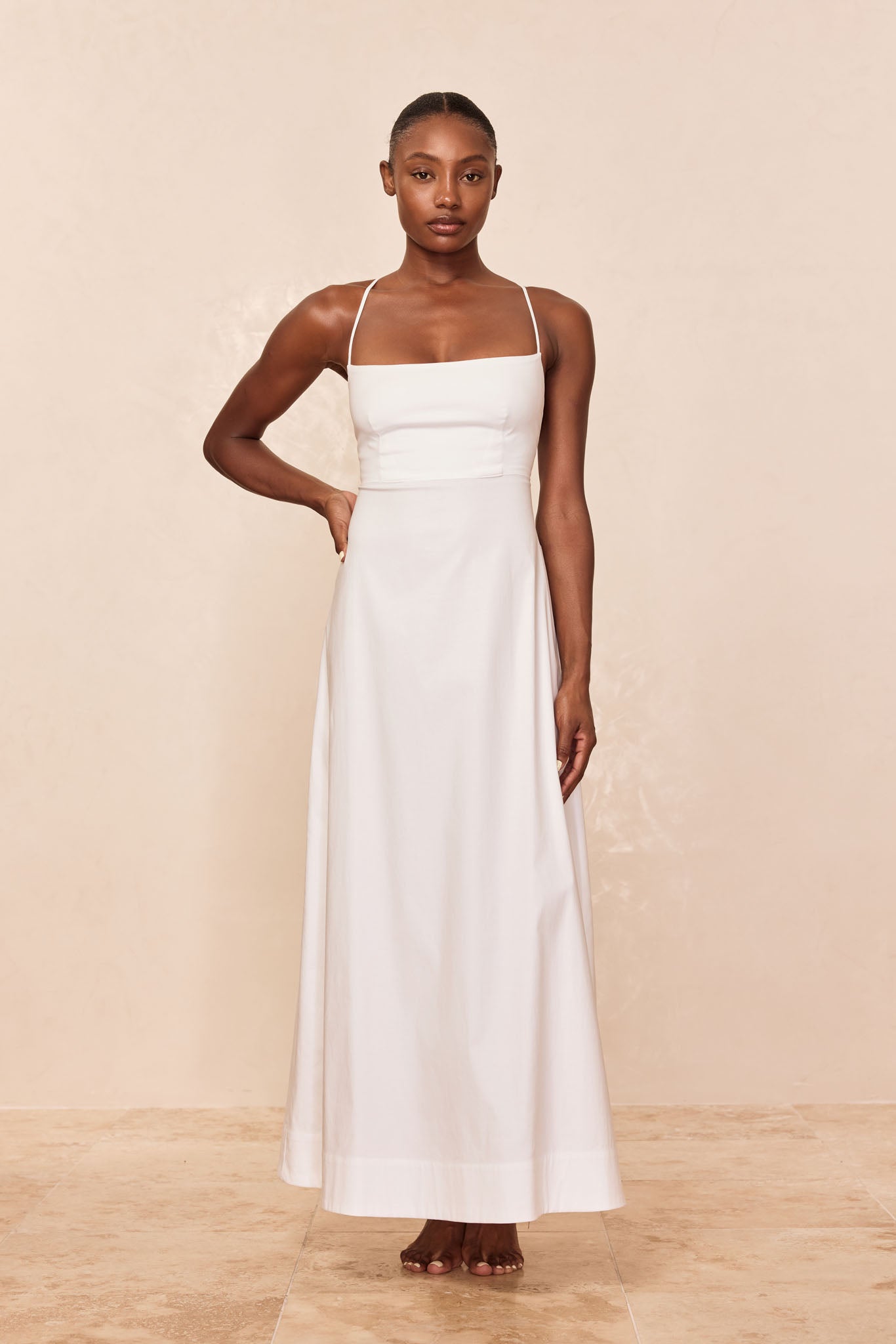 Alternative view of Montpellier Dress - White