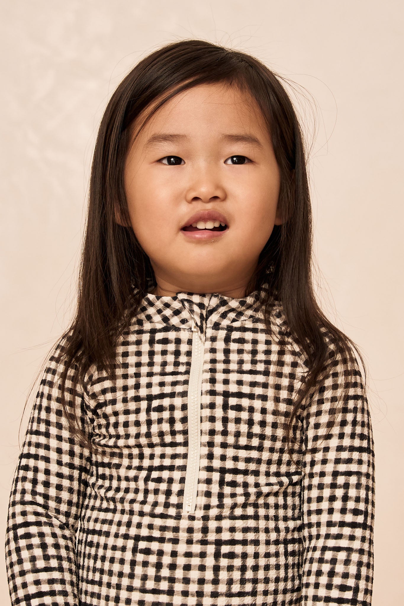Hilo One Piece Kids - Black Gingham - Image 3