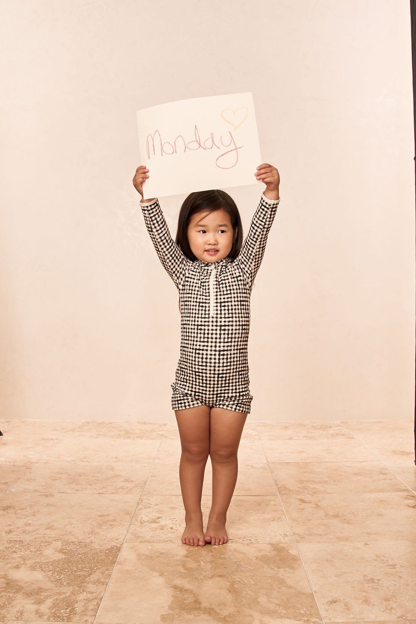 Hilo One Piece Kids - Black Gingham - Image 4