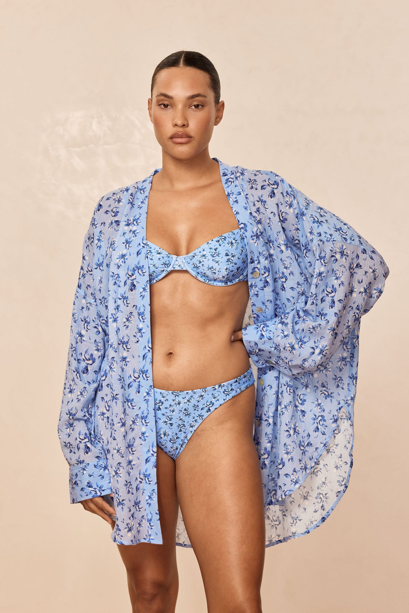 Barcelona Tunic - Isola Floral Crinkle - Image 4