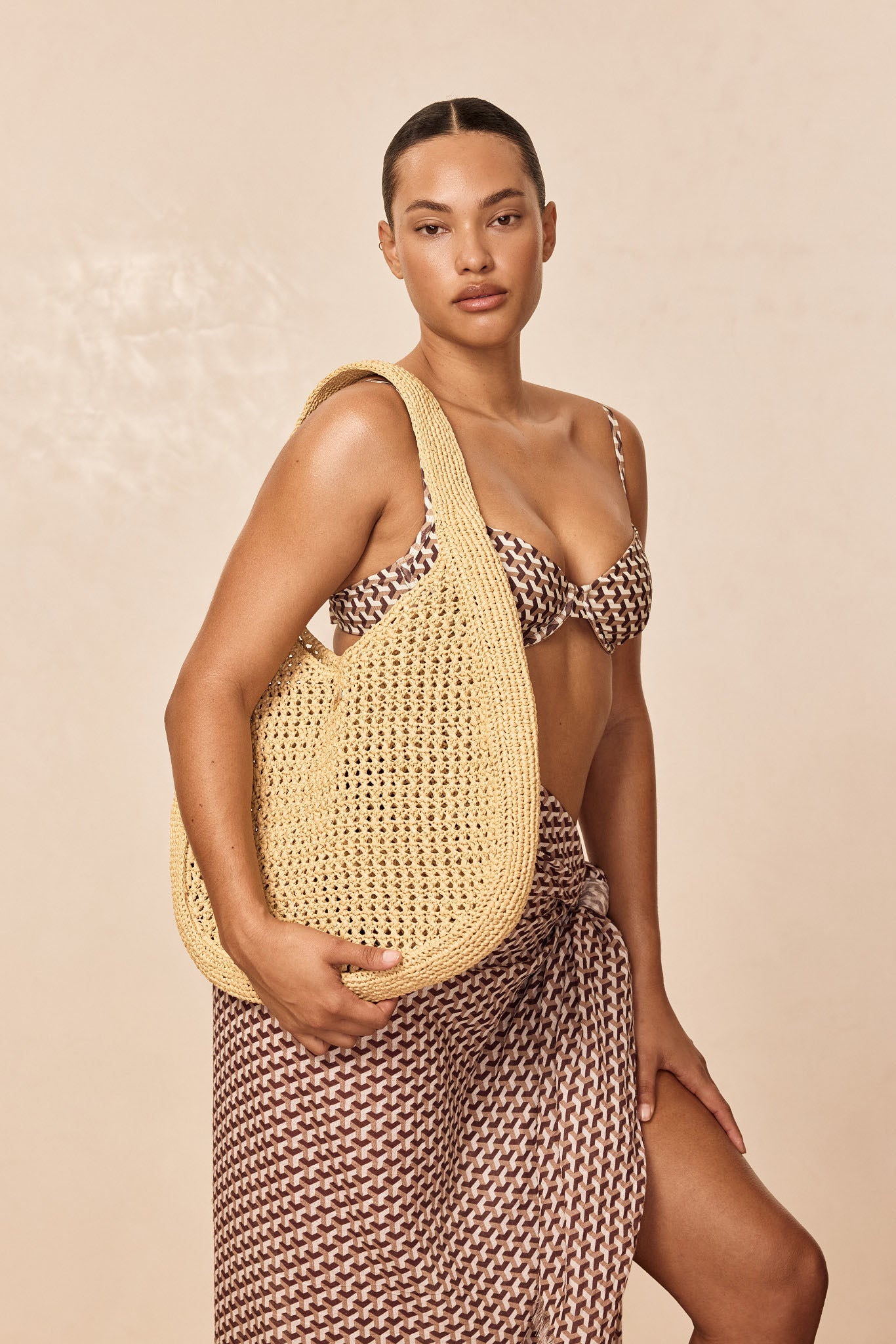 Shell Beach Bag - Natural - Image 3