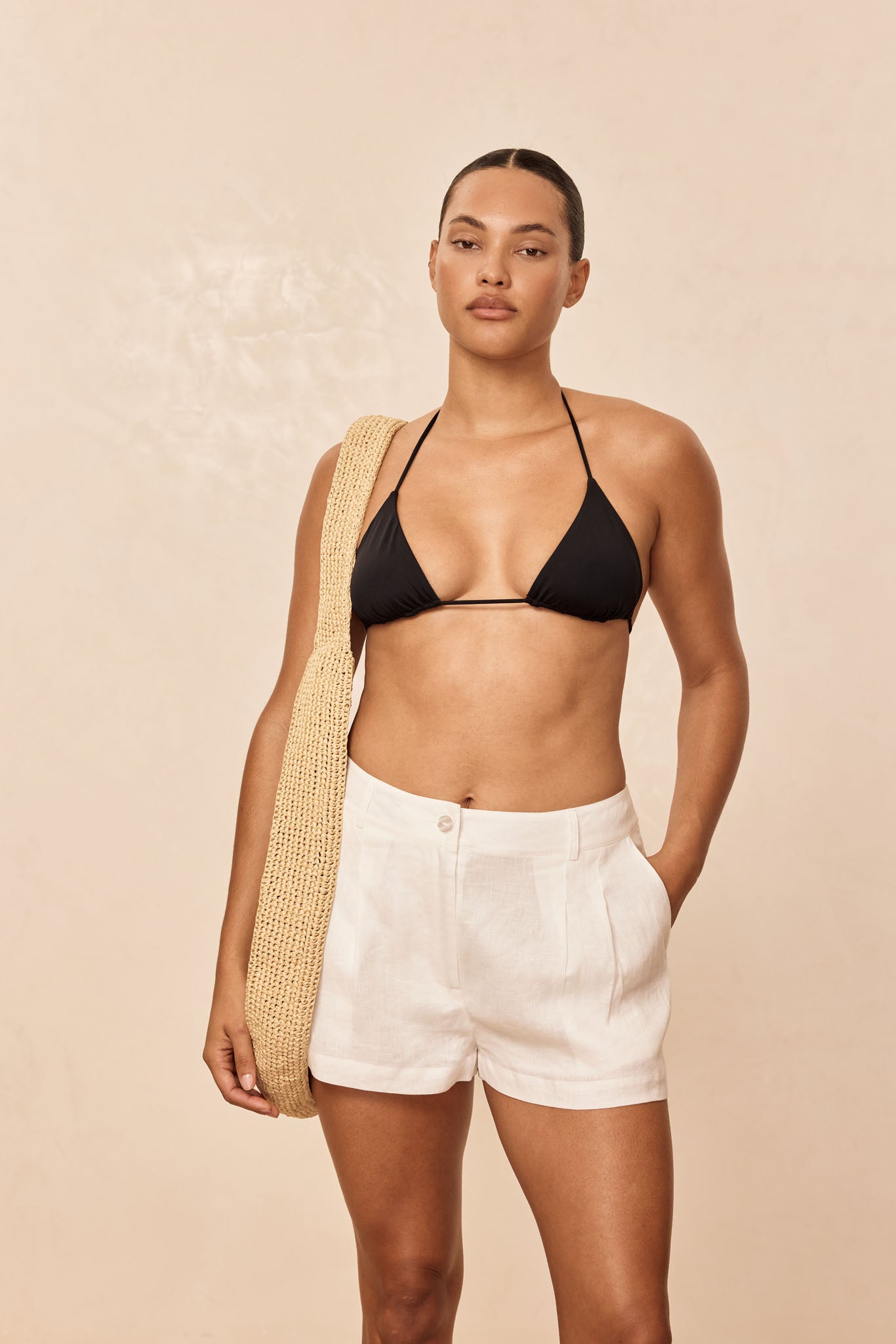 Casablanca Short - White Linen - Image 6