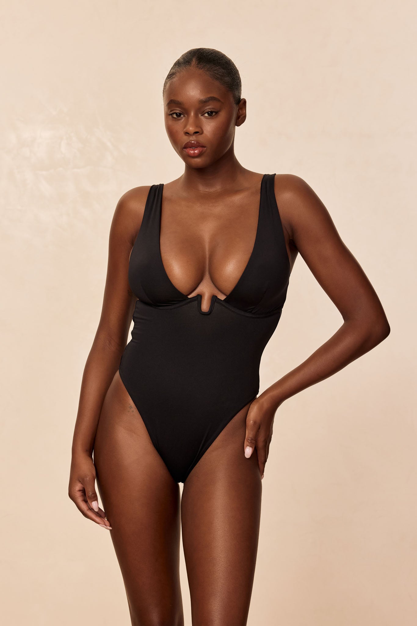 Alternative view of Milos One Piece - Black