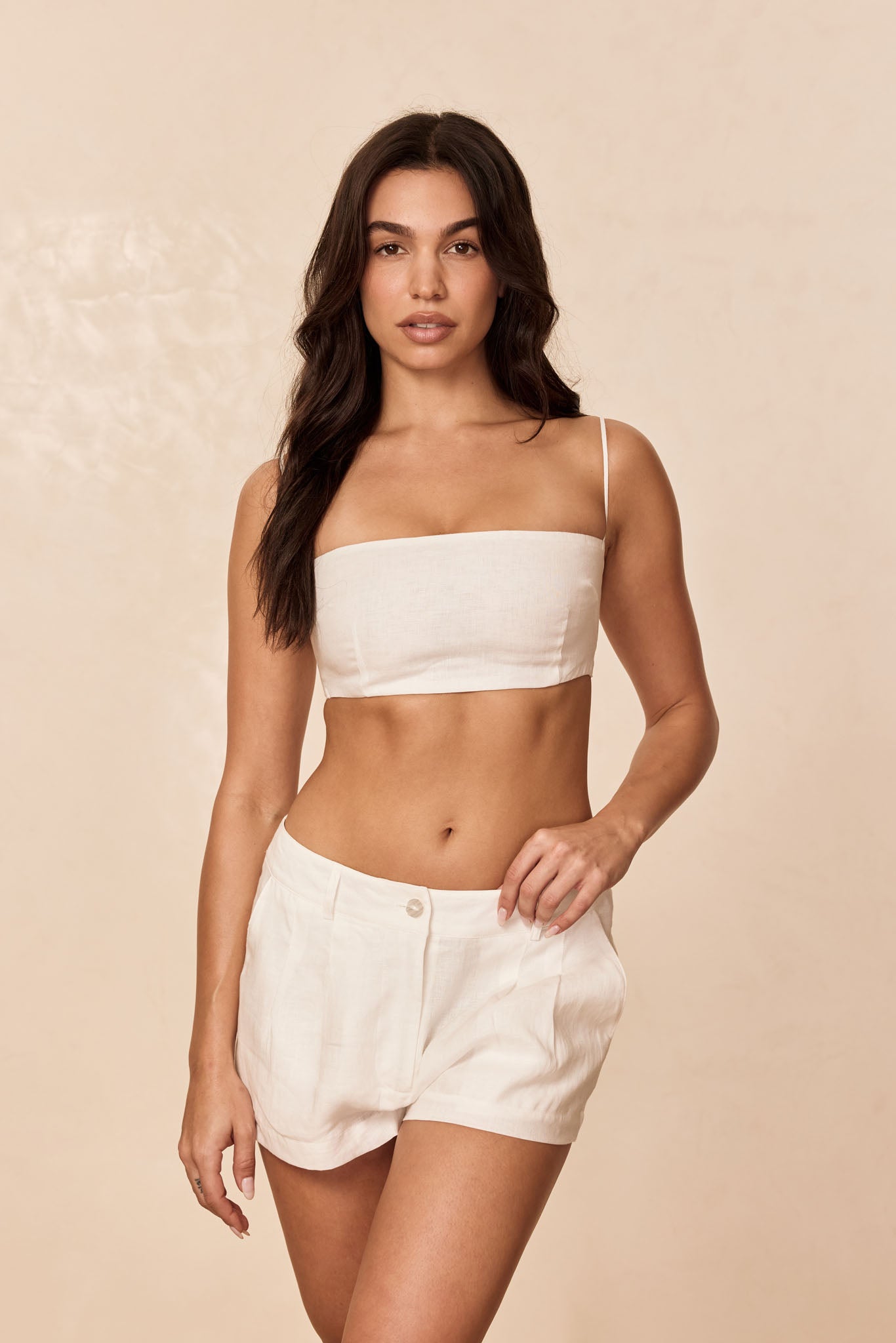 Casablanca Short - White Linen - Image 4