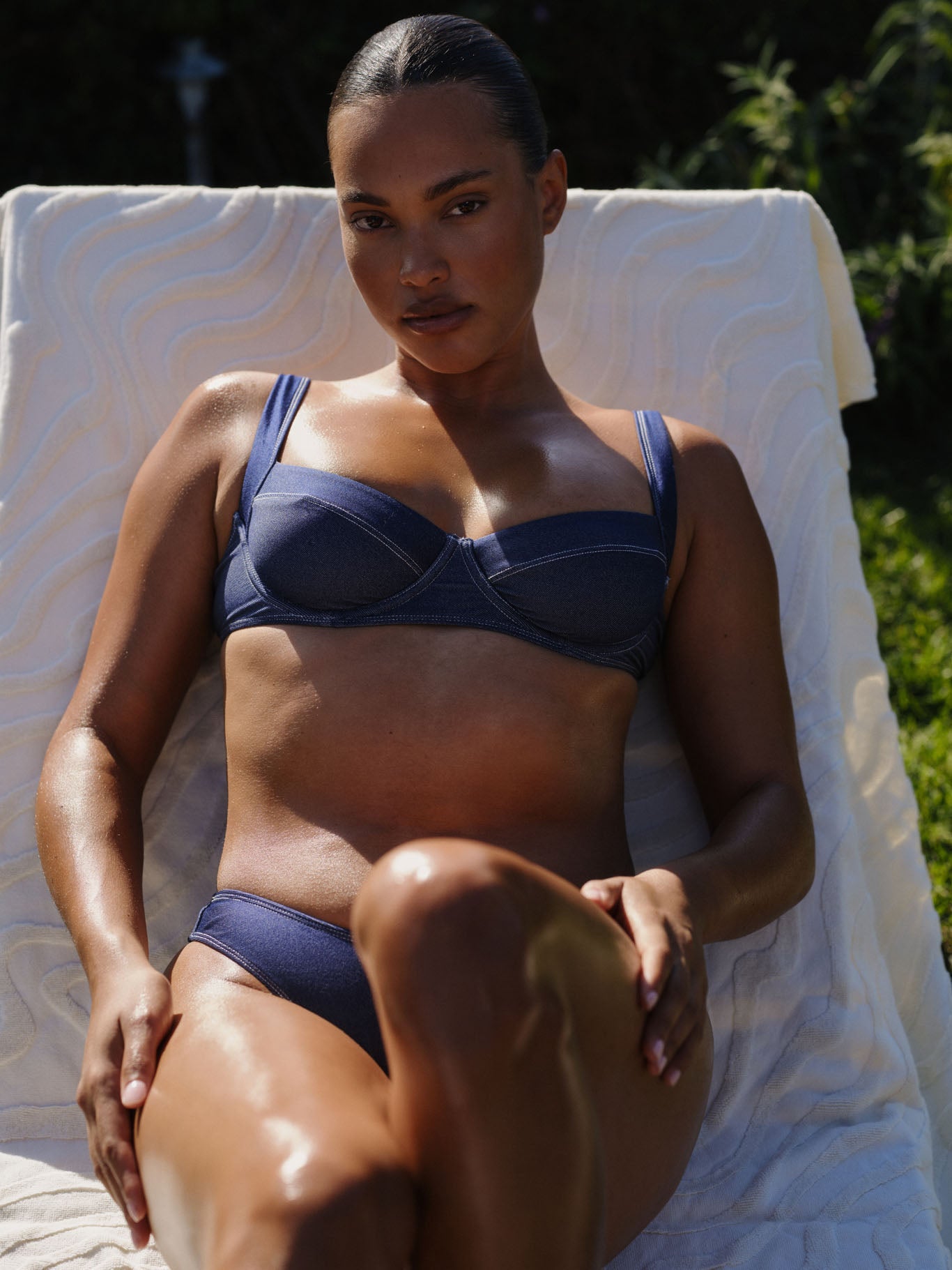 Alternative view of Sorrento Top - Blue Denim