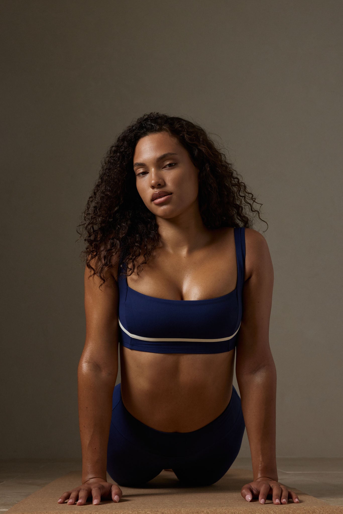 Alternative view of Zion Bra   Midnight/Ivory Jersey