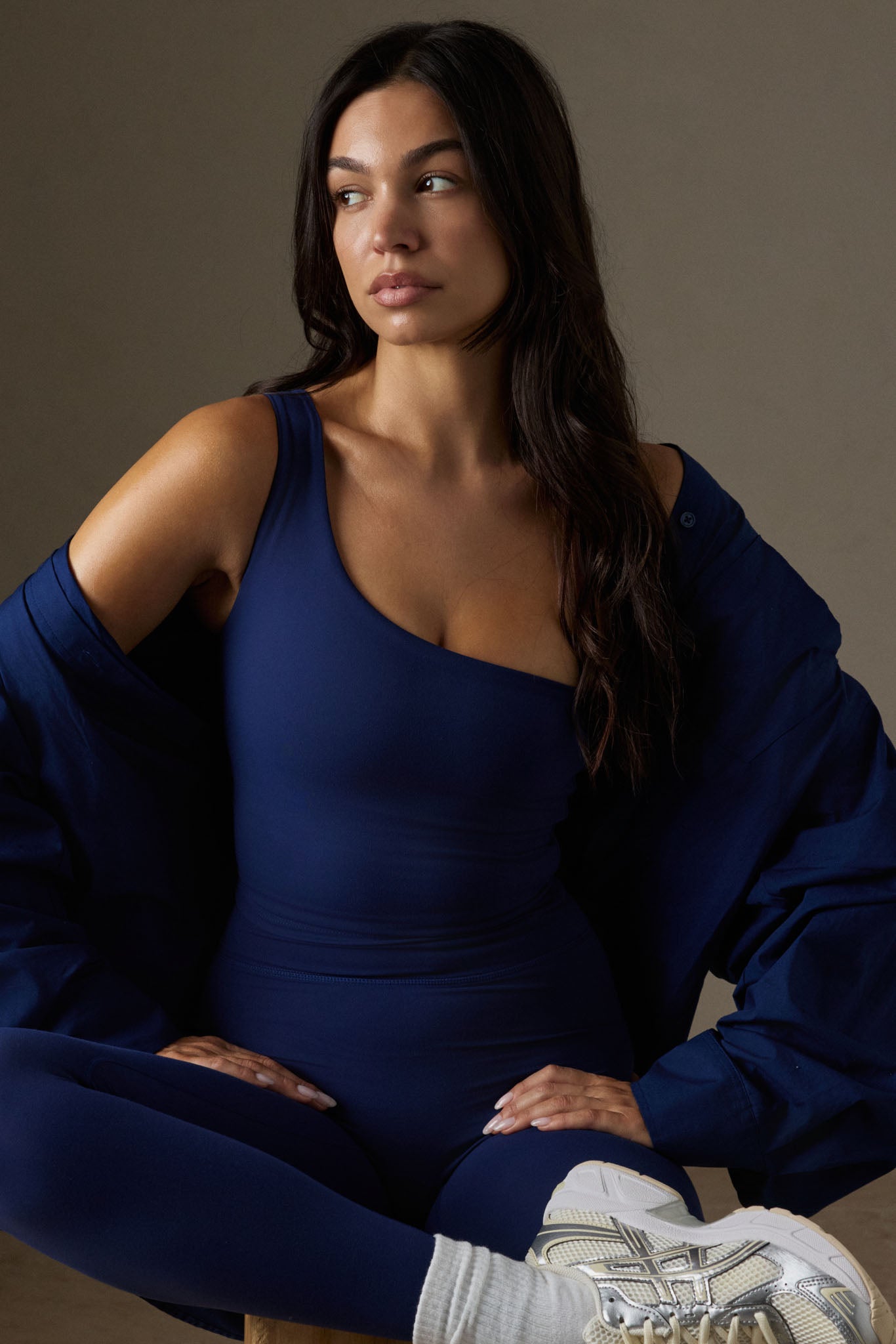 Alternative view of Windsor Tank   Midnight Jersey