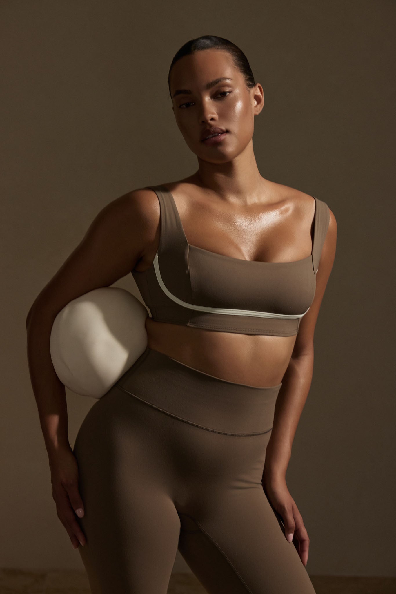 Alternative view of Zion Bra   Stone/Ivory Jersey