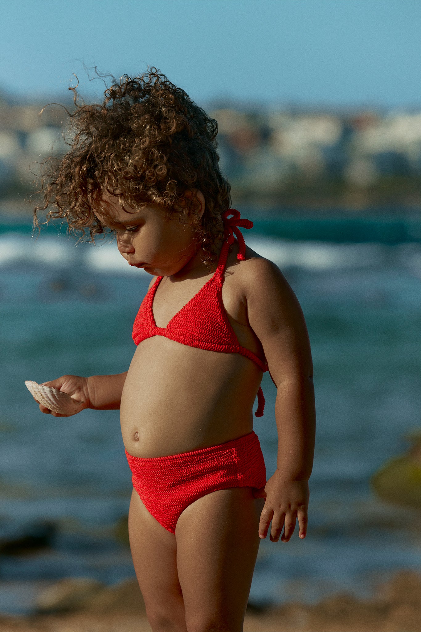 Alternative view of Palma Top & Seychelles Bottom Set - Chili Pepper Crinkle