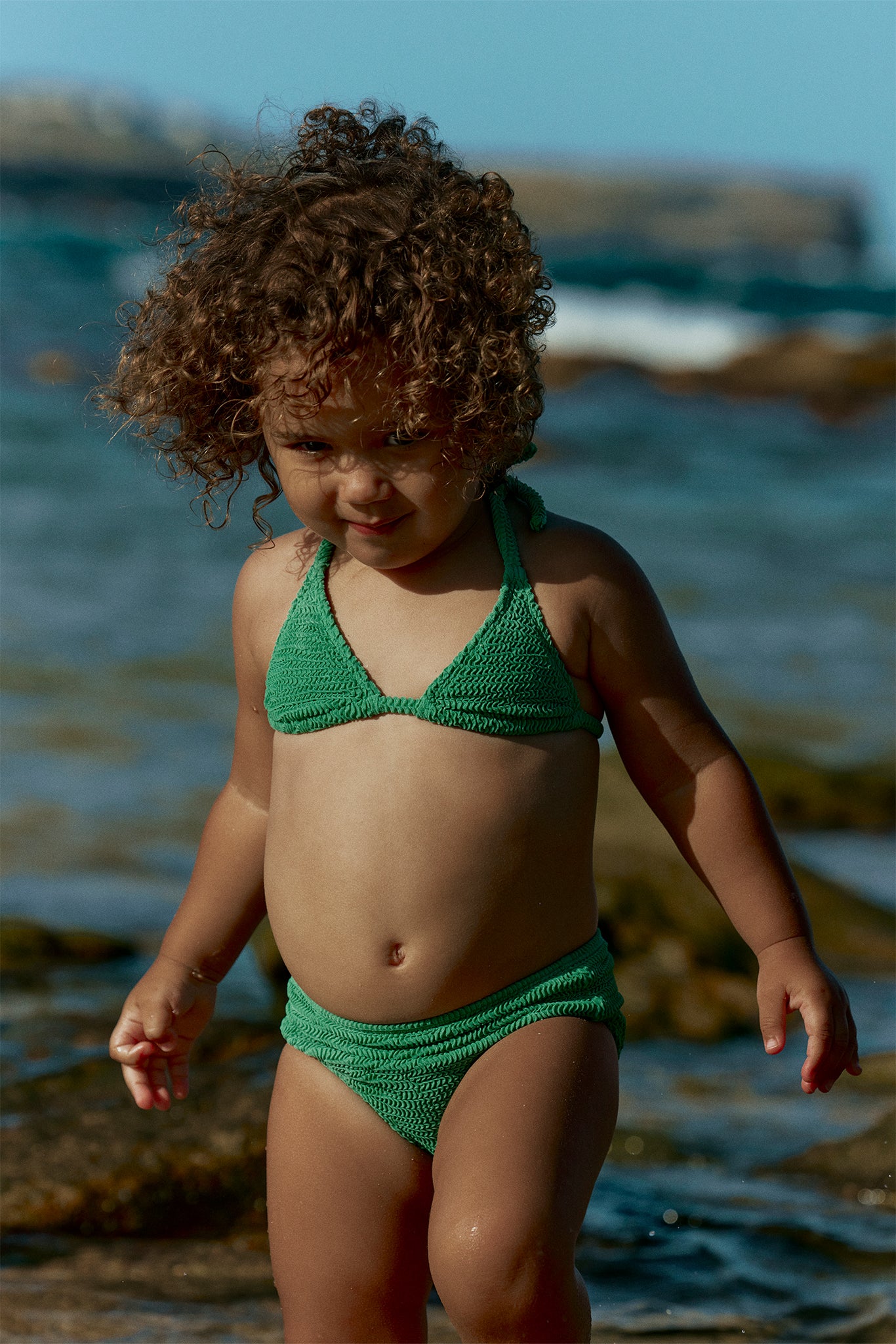 Alternative view of Palma Top & Seychelles Bottom Set - Pond Crinkle