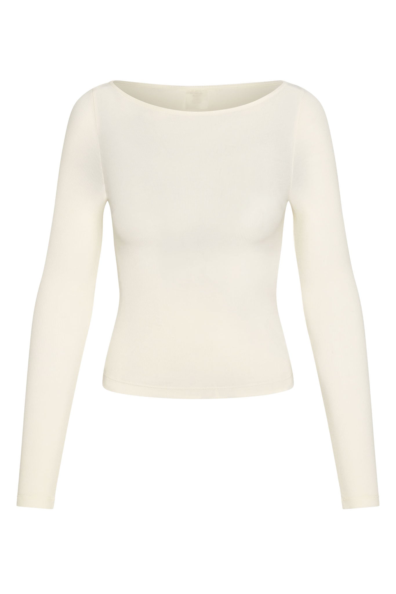 Paddington Long Sleeve   Ivory Lightweight Rib