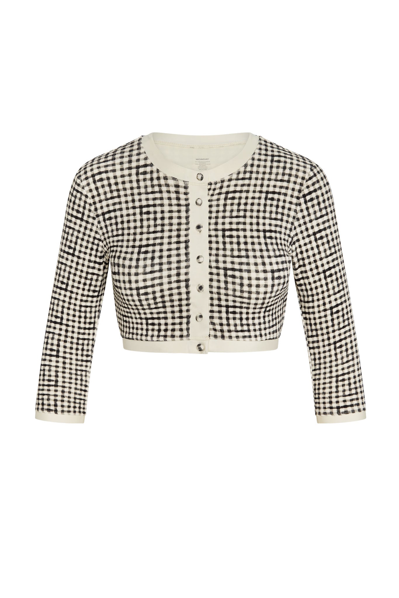 Crete Swim Cardi - Black Gingham