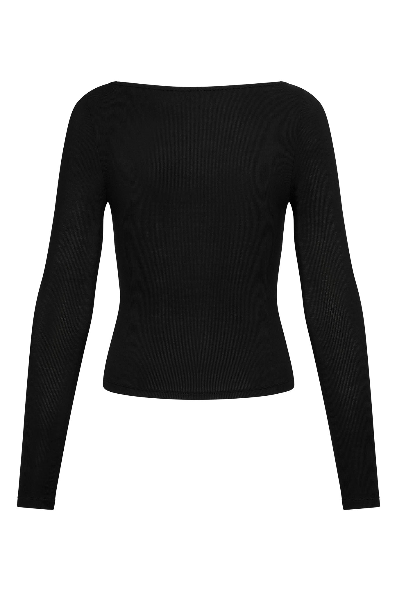 Paddington Long Sleeve Black Lightweight Rib - Image 5
