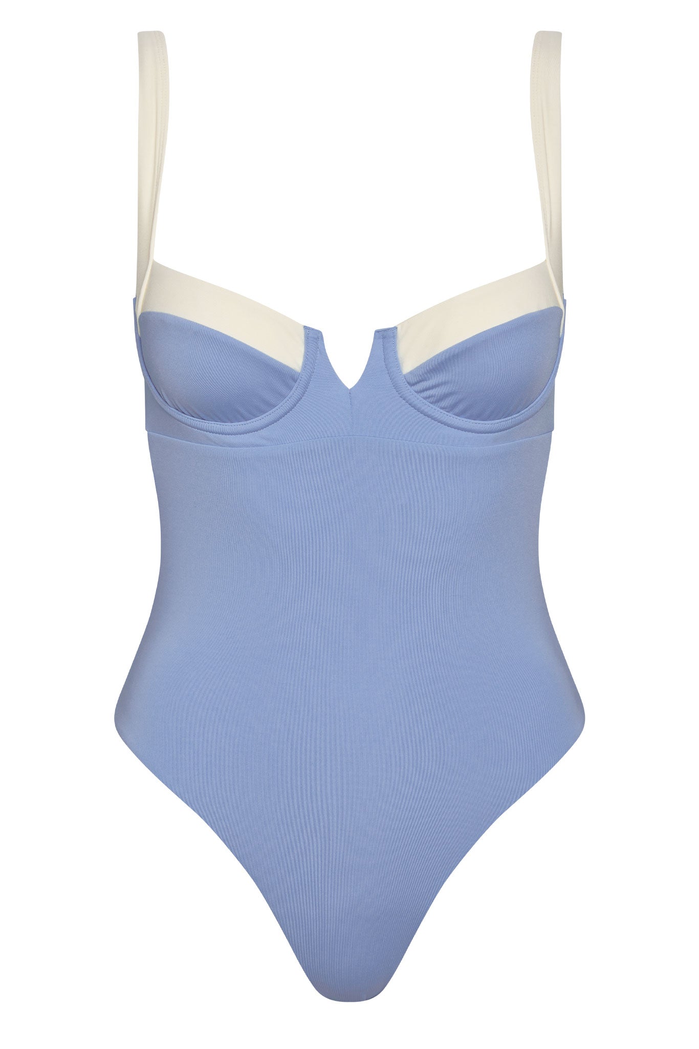 Clovelly One Piece - Azure/Ivory