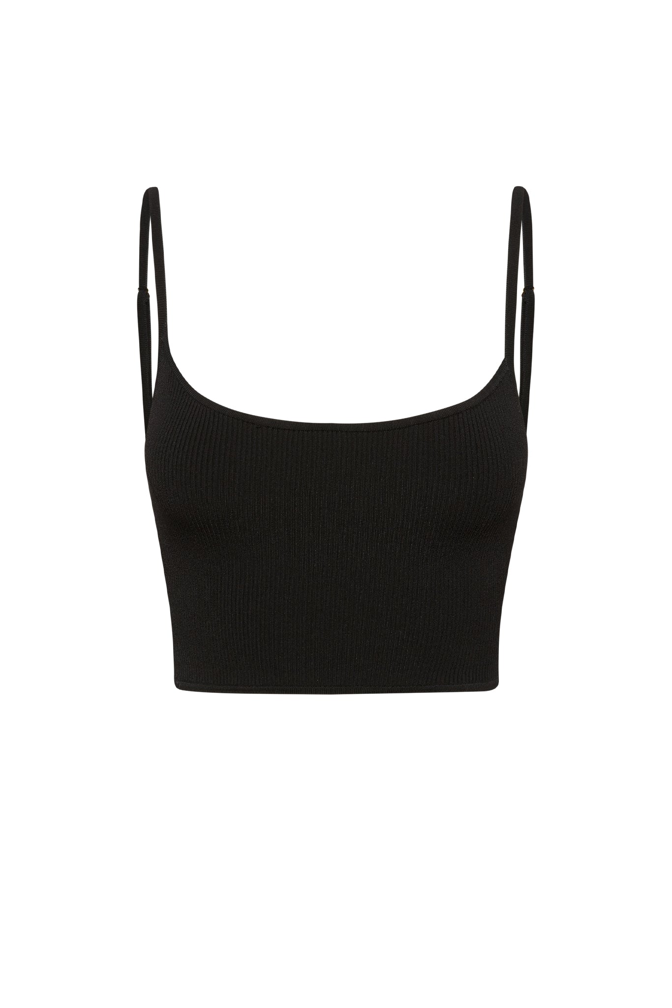 Beverly Hills Knitwear Top - Black Rib