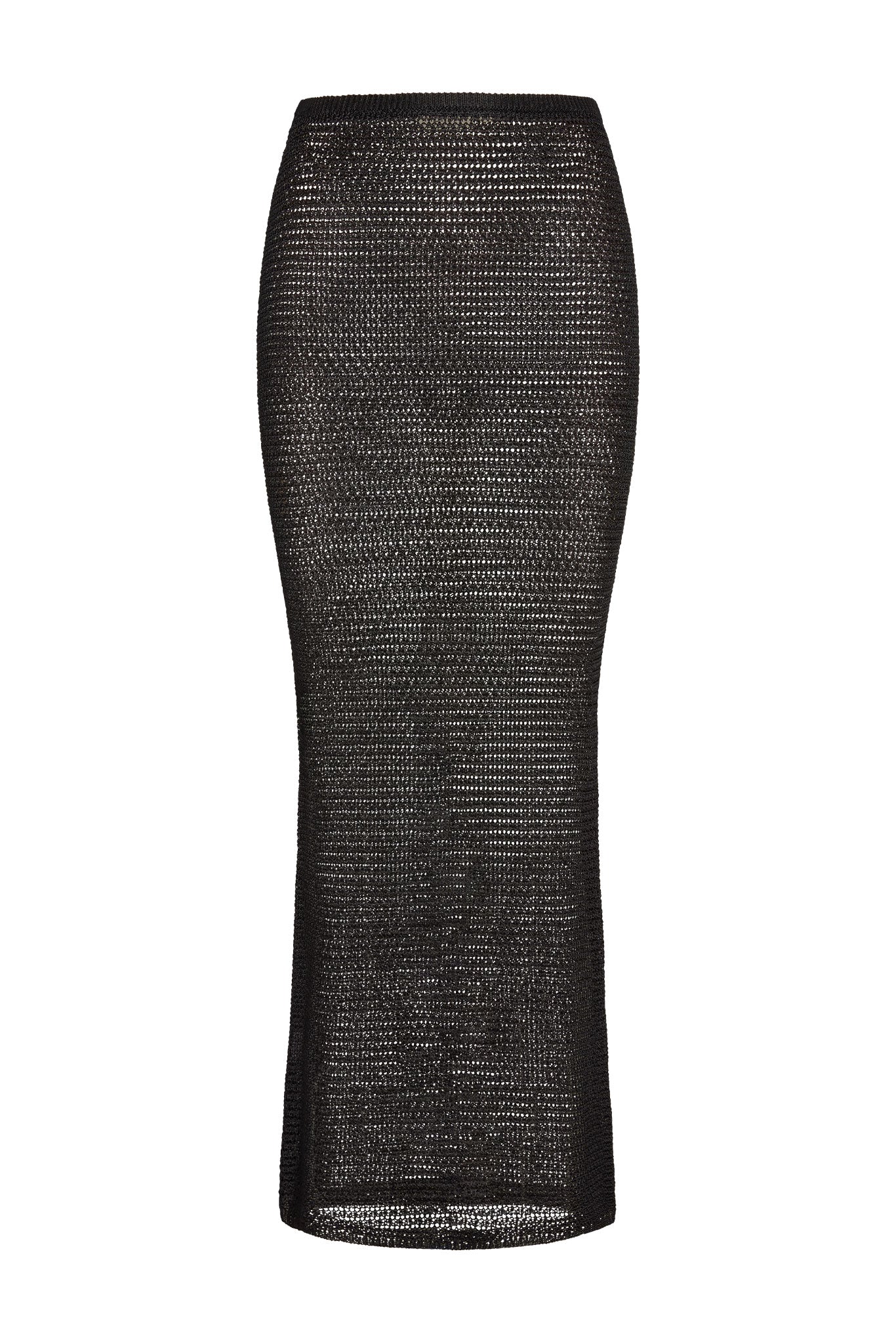 Fontelina Midi Skirt - Black Treble Knit