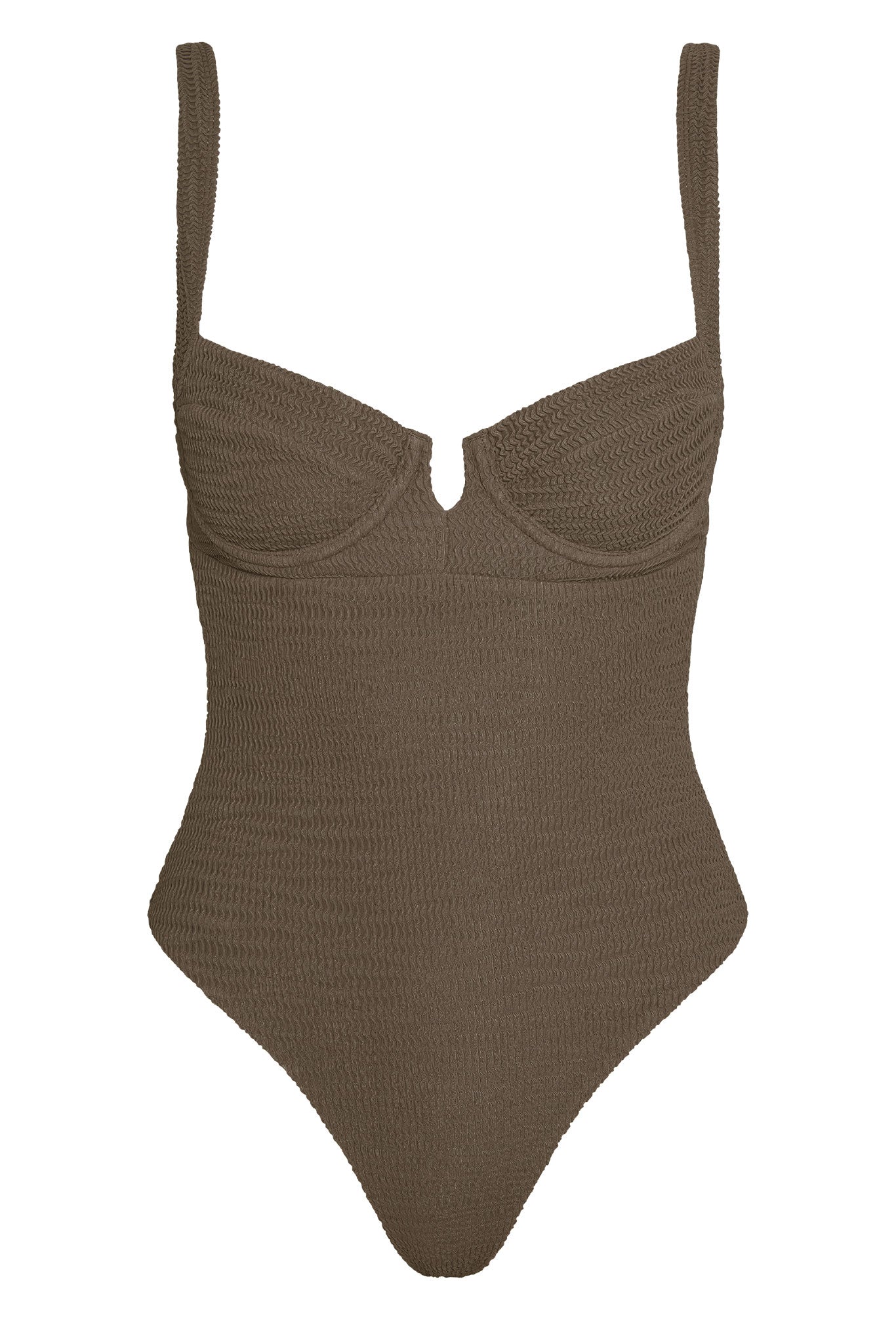 Clovelly One Piece - Stone Crinkle