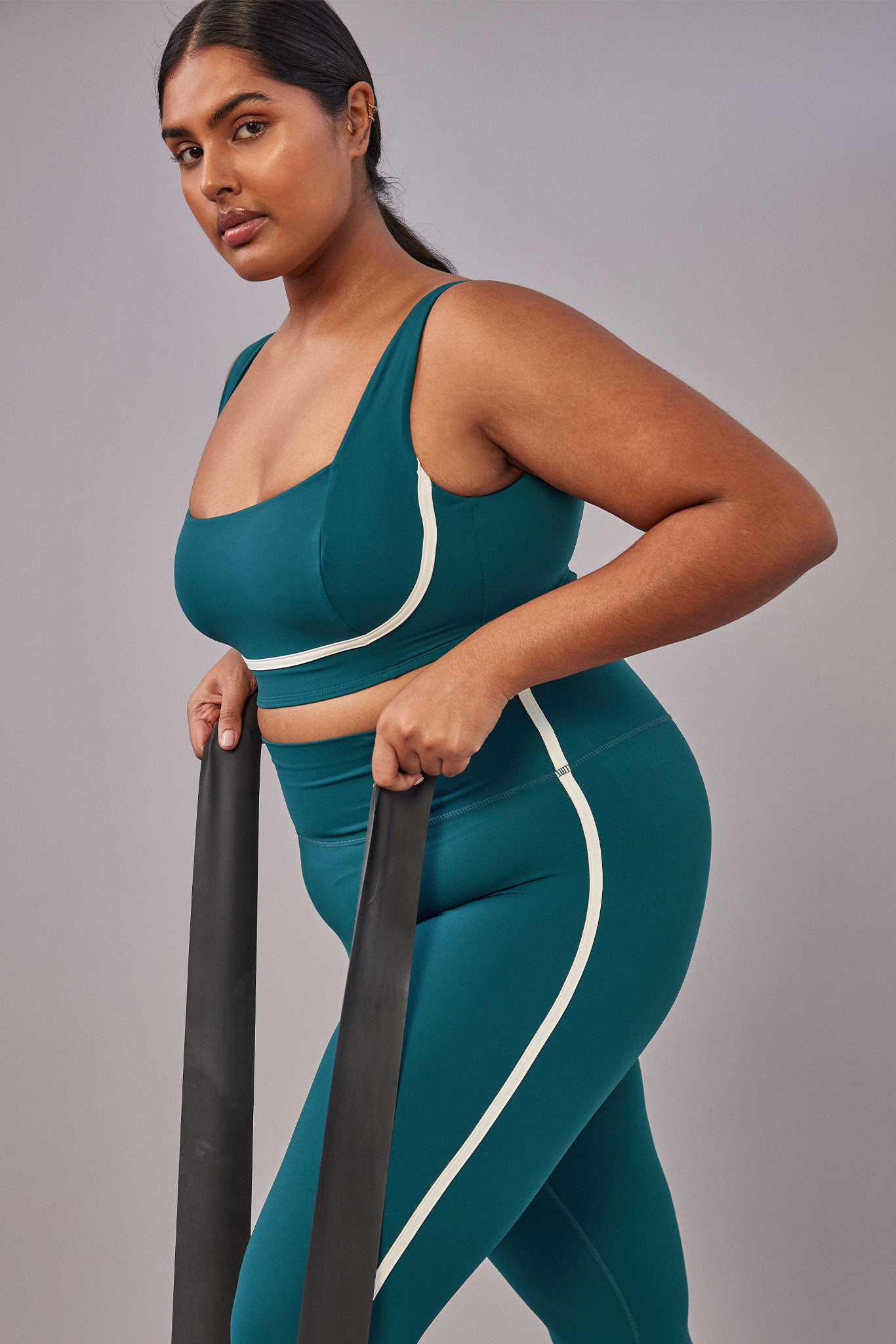 Acadia Legging 27" Evergreen/Ivory - Image 3