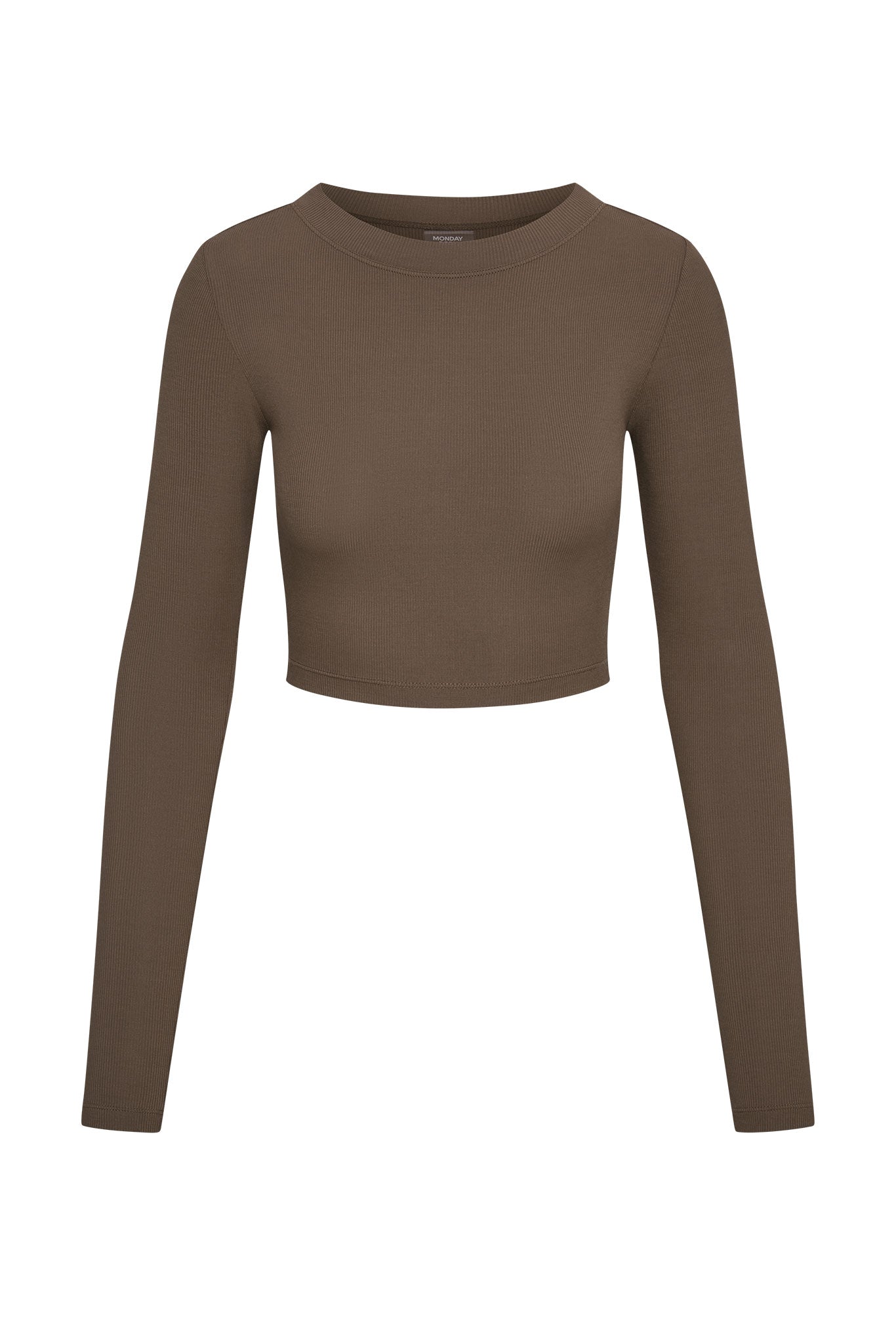 Hayworth Long Sleeve Stone Lightweight Rib