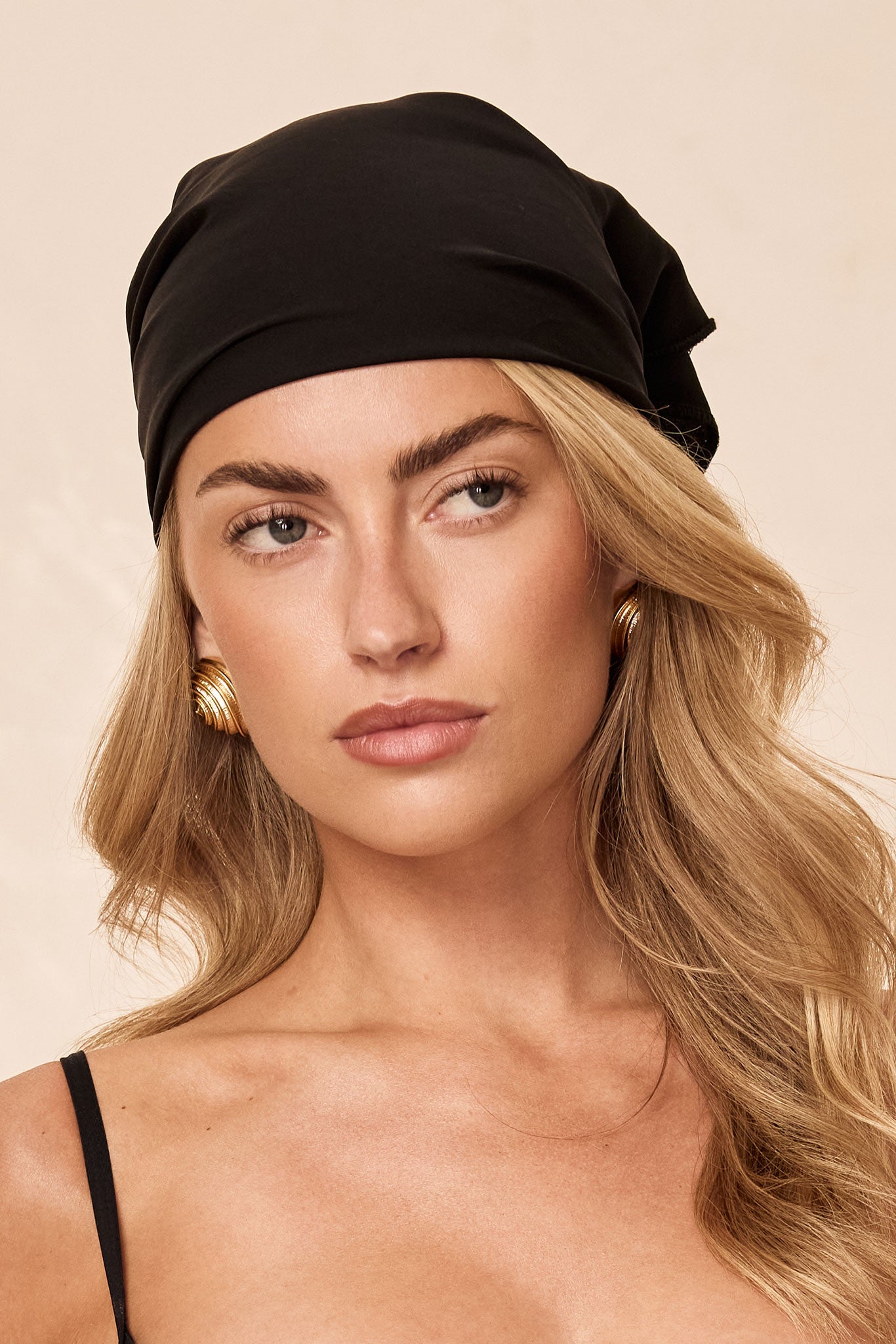 Alternative view of Monday Headscarf - Black