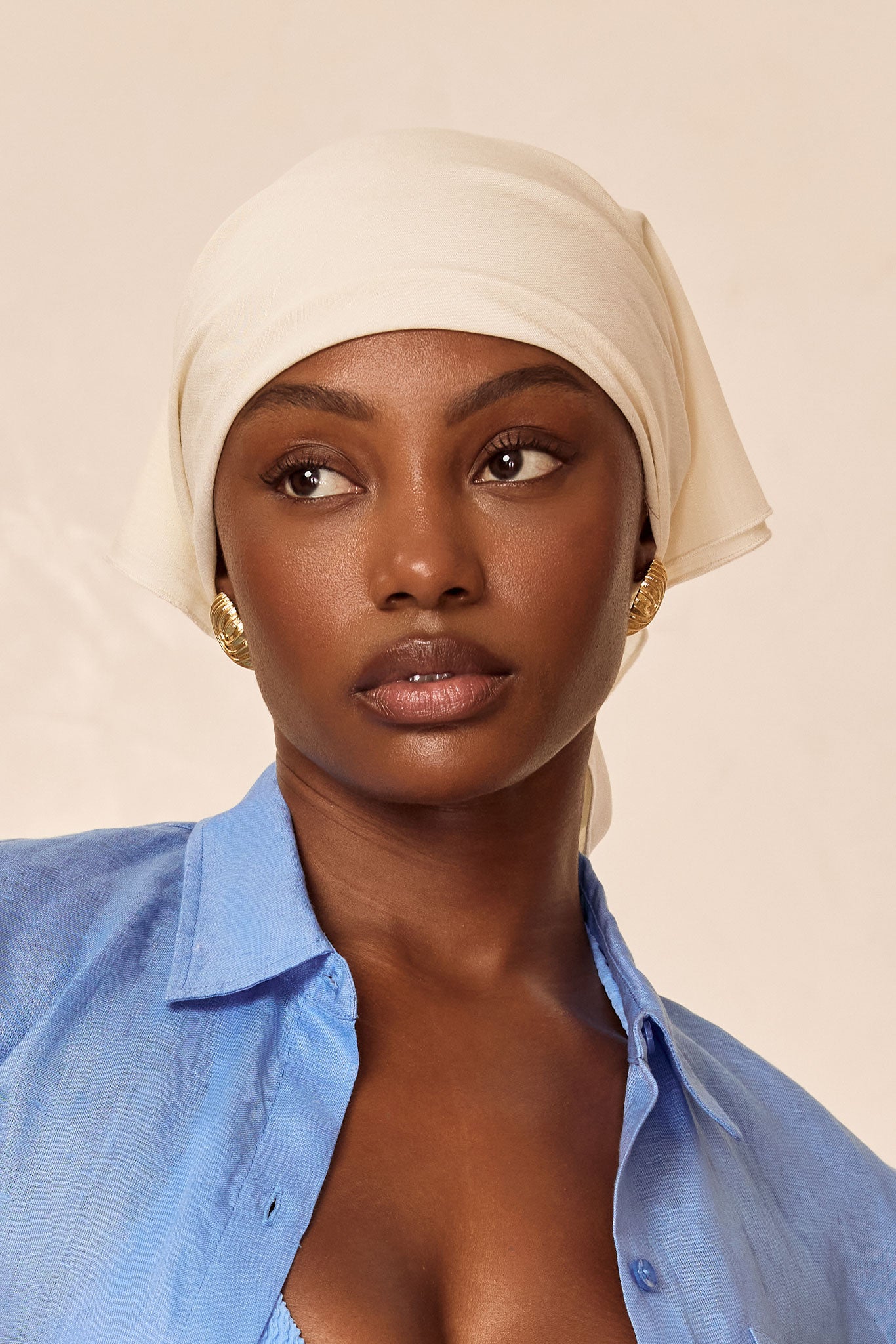 Monday Headscarf - Ivory - Image 3