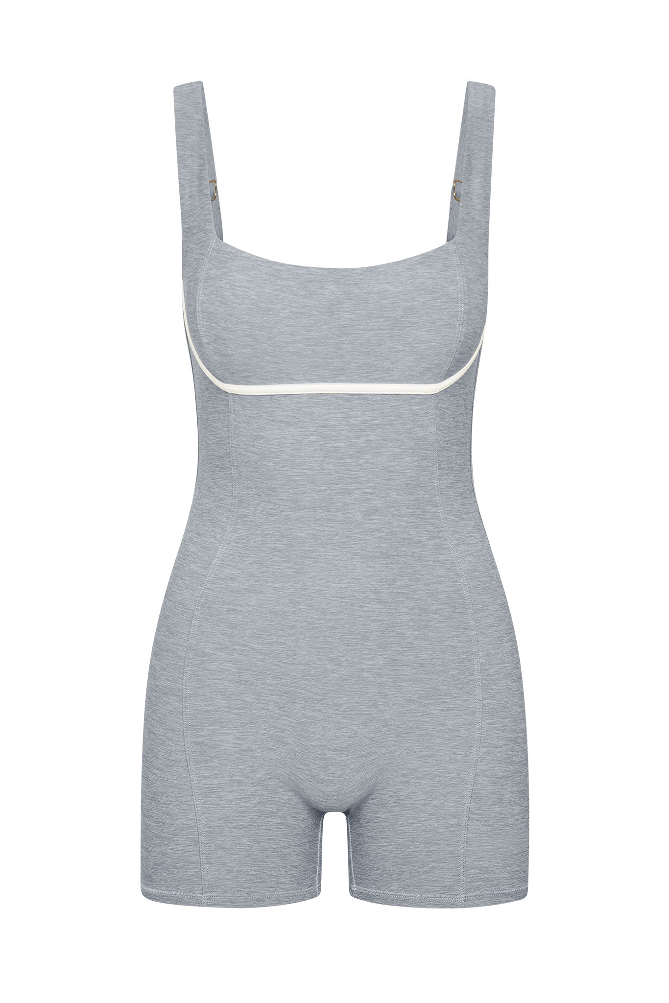 Zion Romper Heather Grey/Ivory