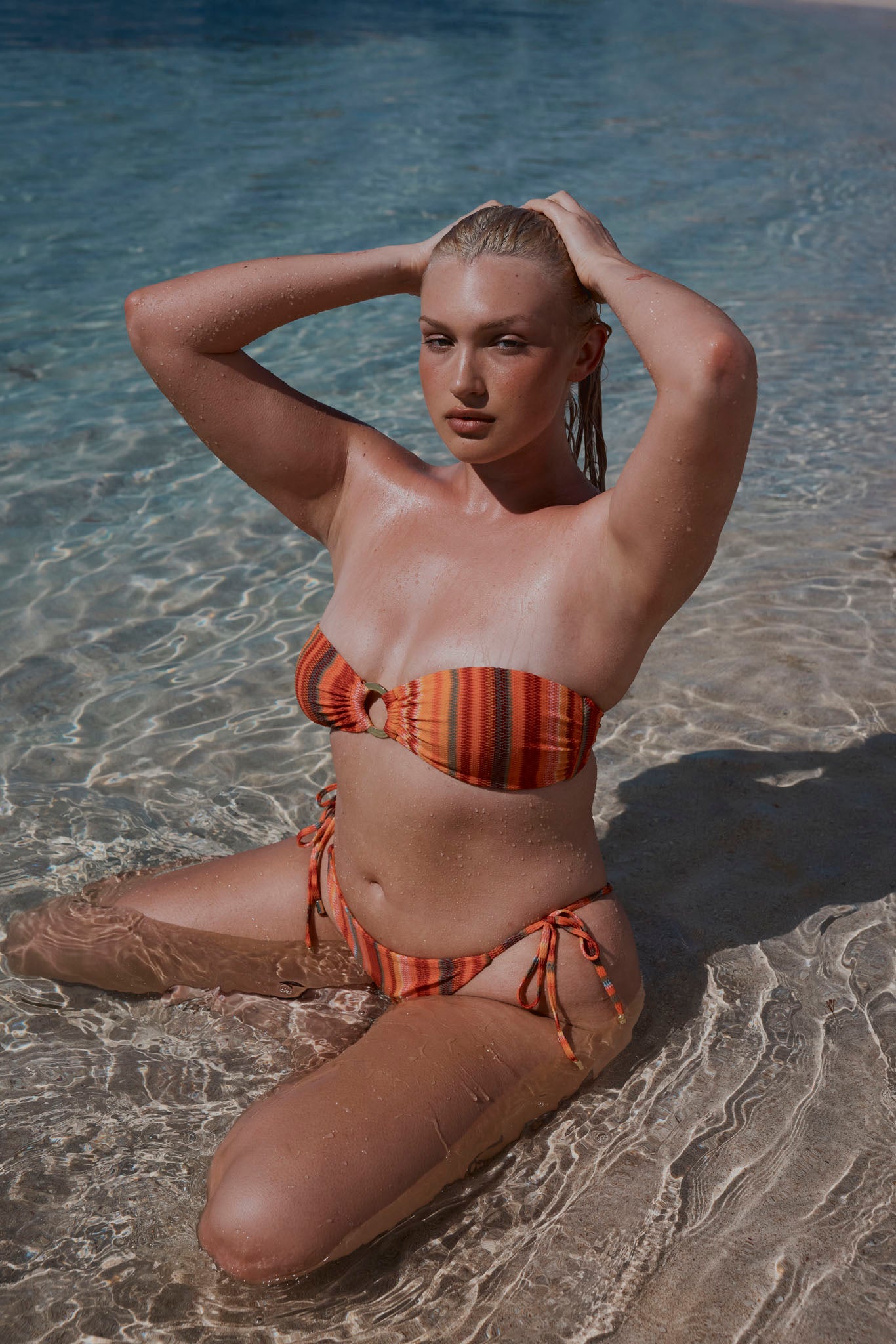 Alternative view of Costa Rica Top - Sardinia Stripe