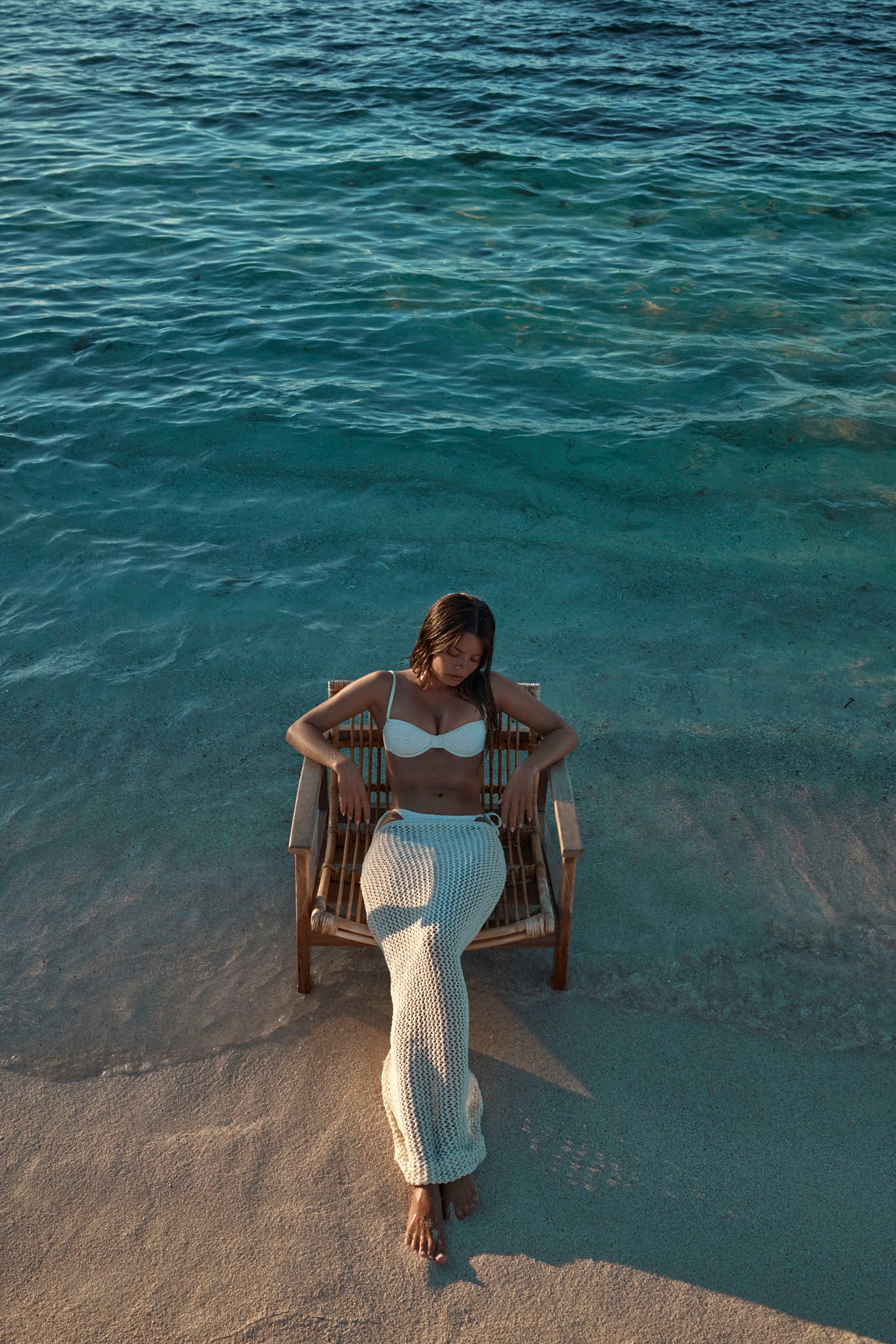 Alternative view of Fontelina Skirt - Ivory Petit Crochet