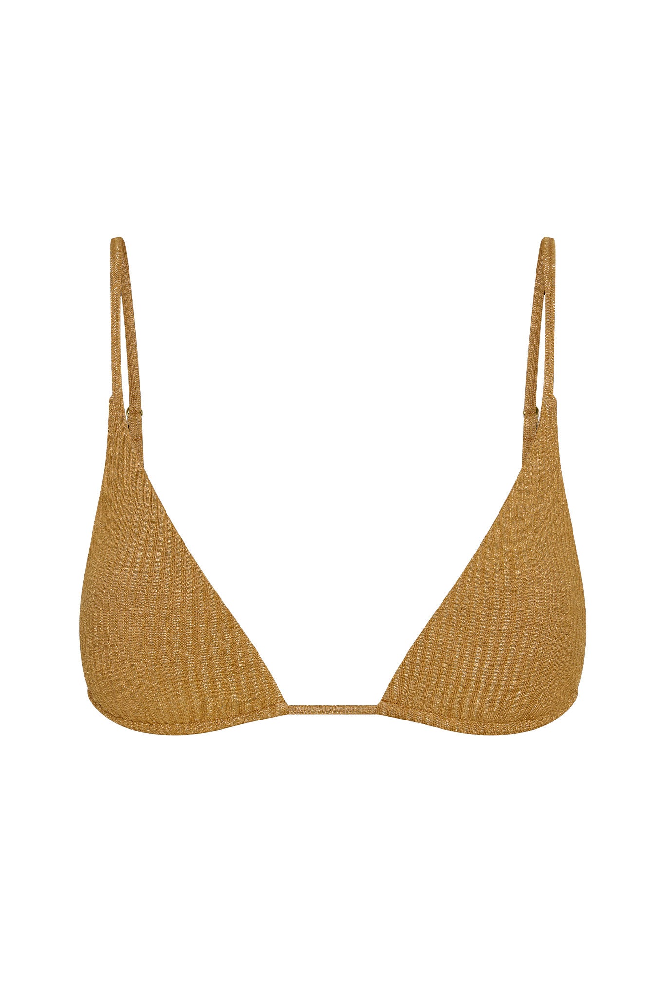 Kauai Top - Antique Gold Lurex Rib