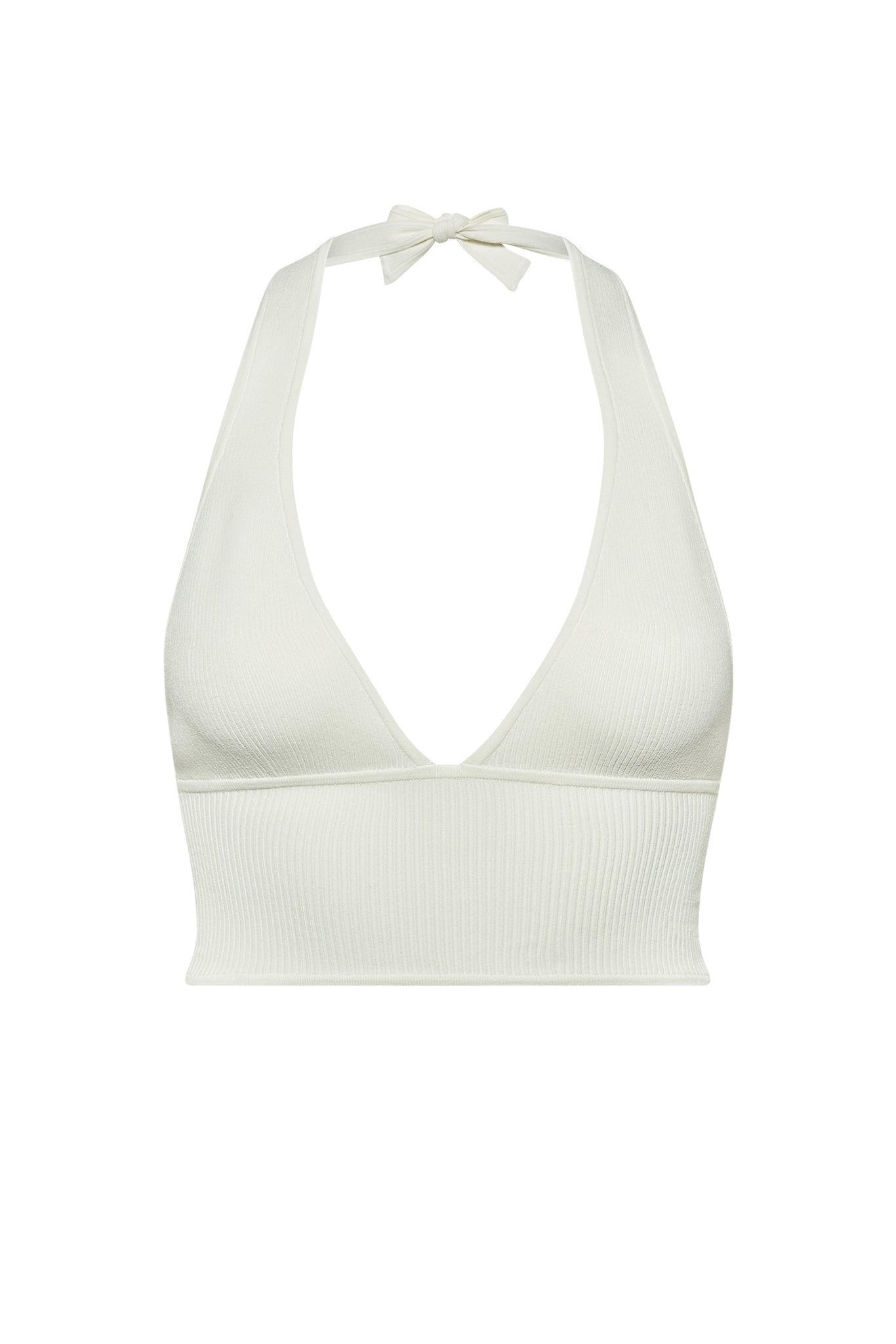 Laurel Canyon Knitwear Top - White Rib