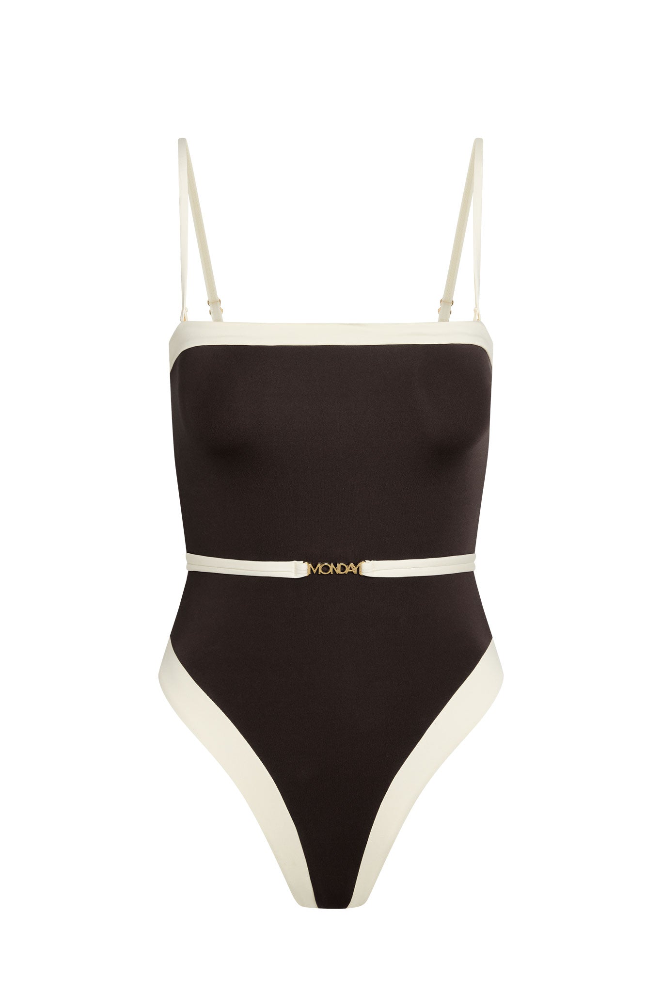 Miami One Piece - Espresso/Ivory