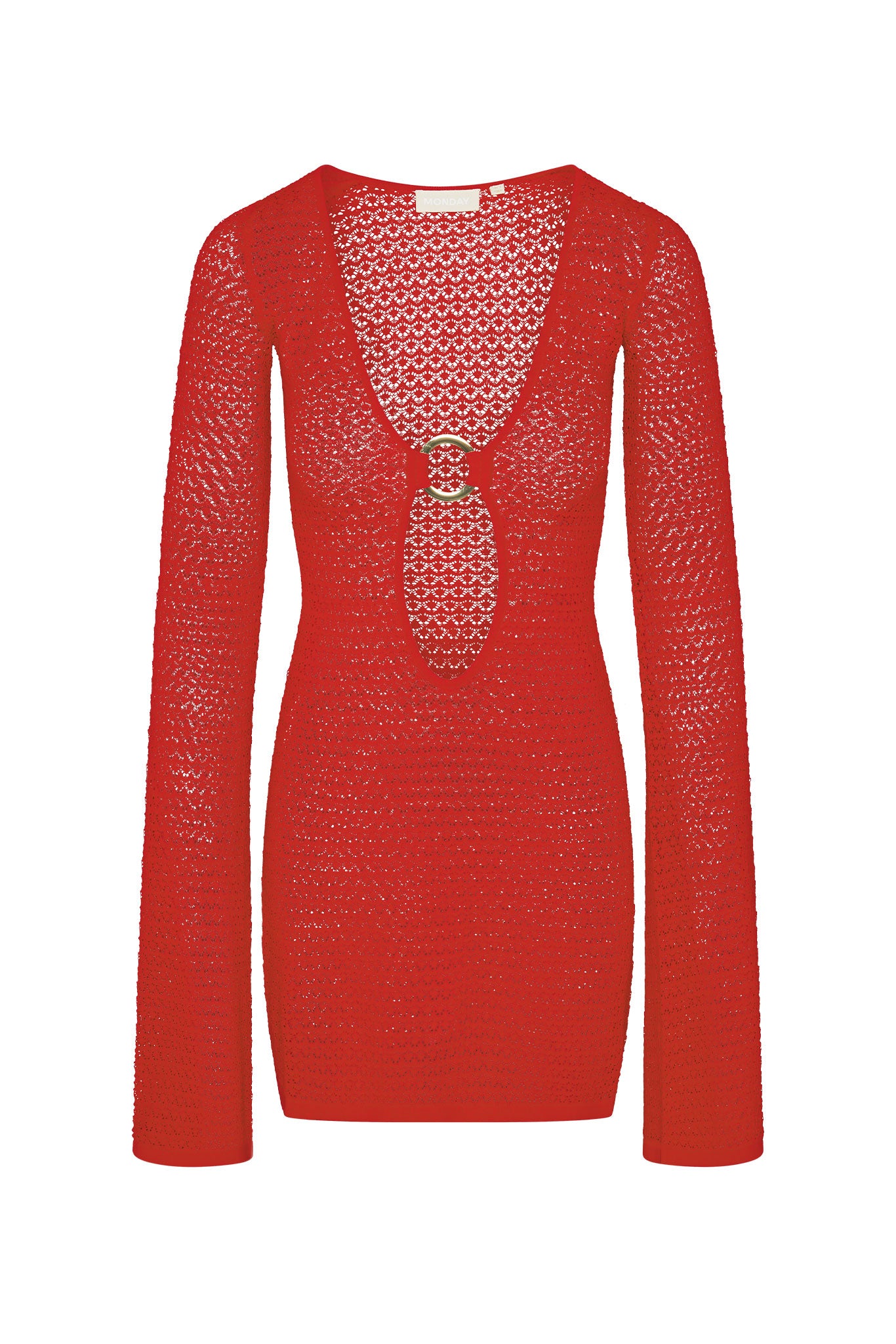 Montego Mini Dress - Chili Pepper Lace Crochet