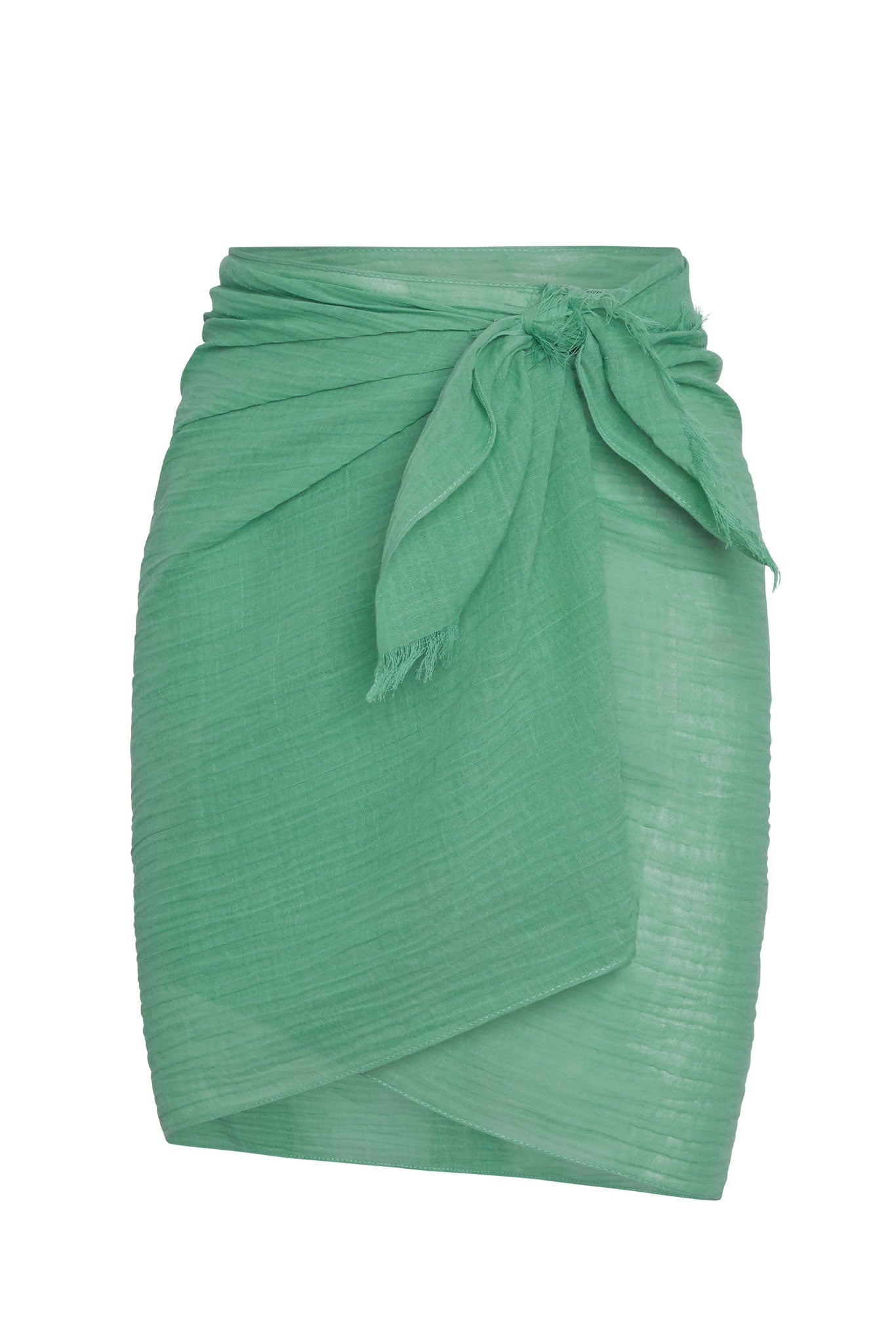 Mykonos Sarong - Pond Crinkle Linen