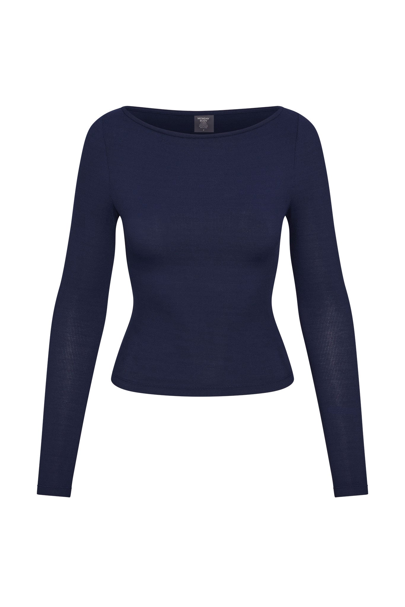 Paddington Long Sleeve   Midnight Lightweight Rib