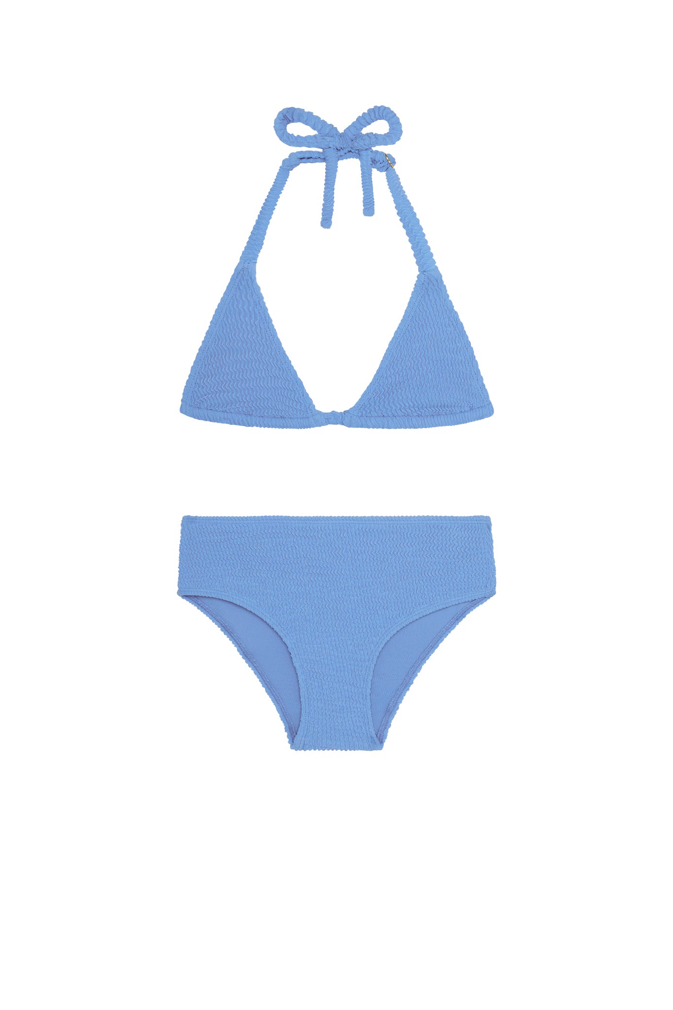 Palma Top & Seychelles Bottom Set - Azure Crinkle